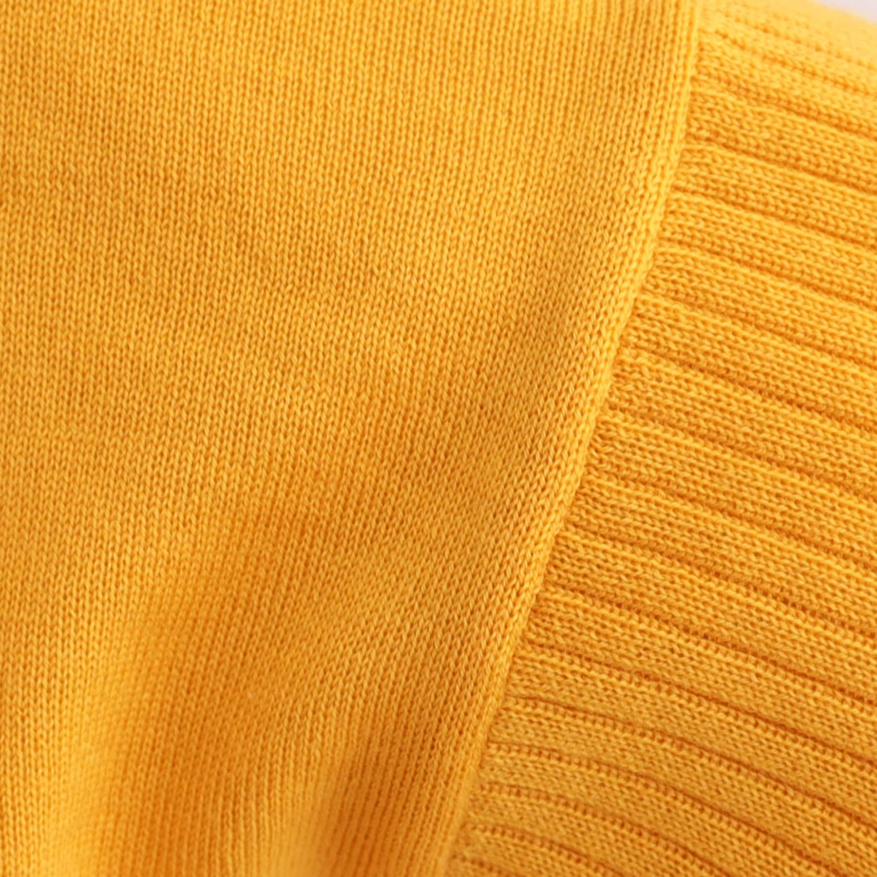 インディヴィ INDIVI 【ウール混】リブスリーブコンパクトニット