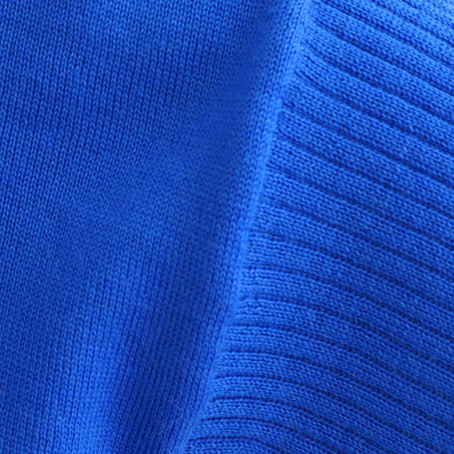 インディヴィ INDIVI 【ウール混】リブスリーブコンパクトニット