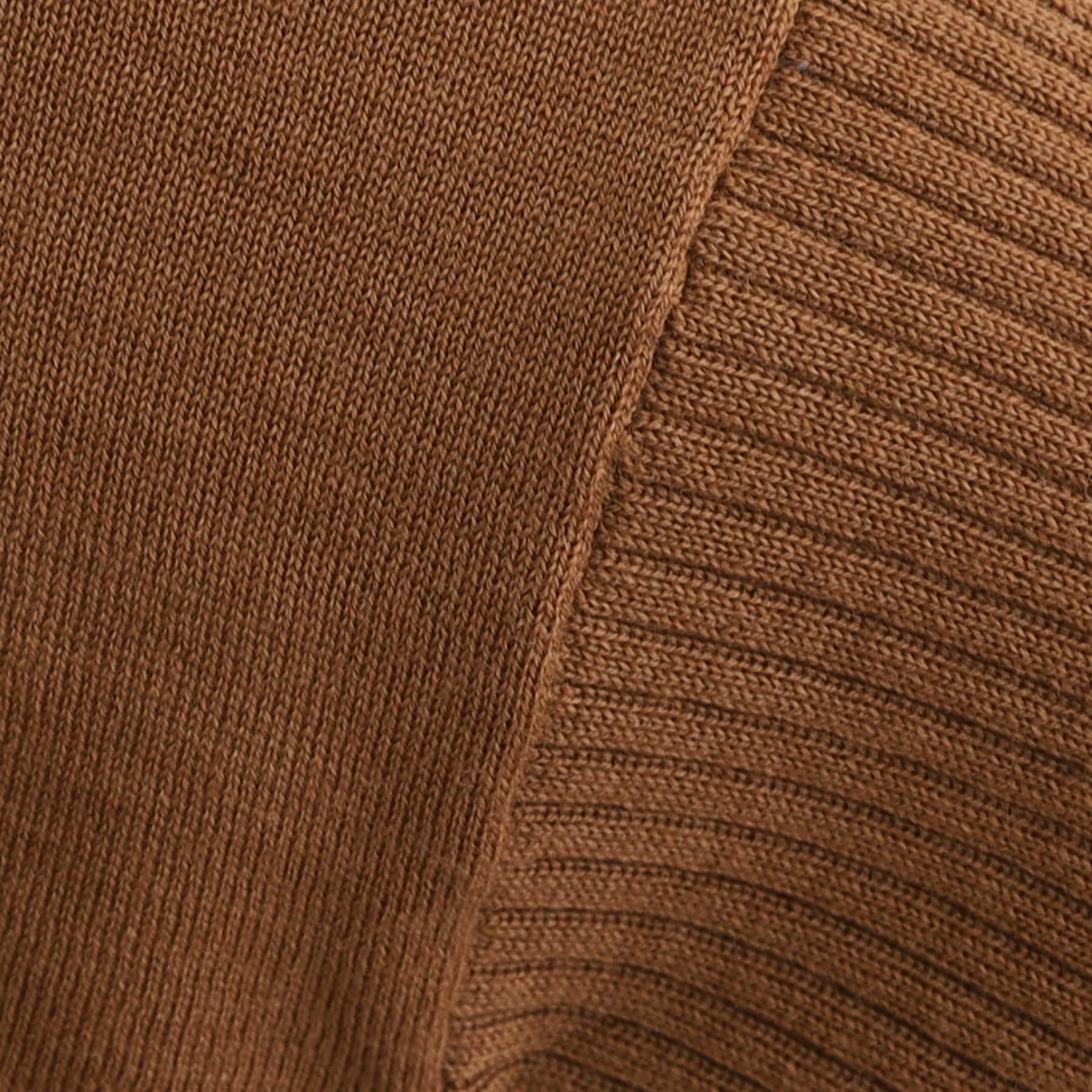 インディヴィ INDIVI 【ウール混】リブスリーブコンパクトニット