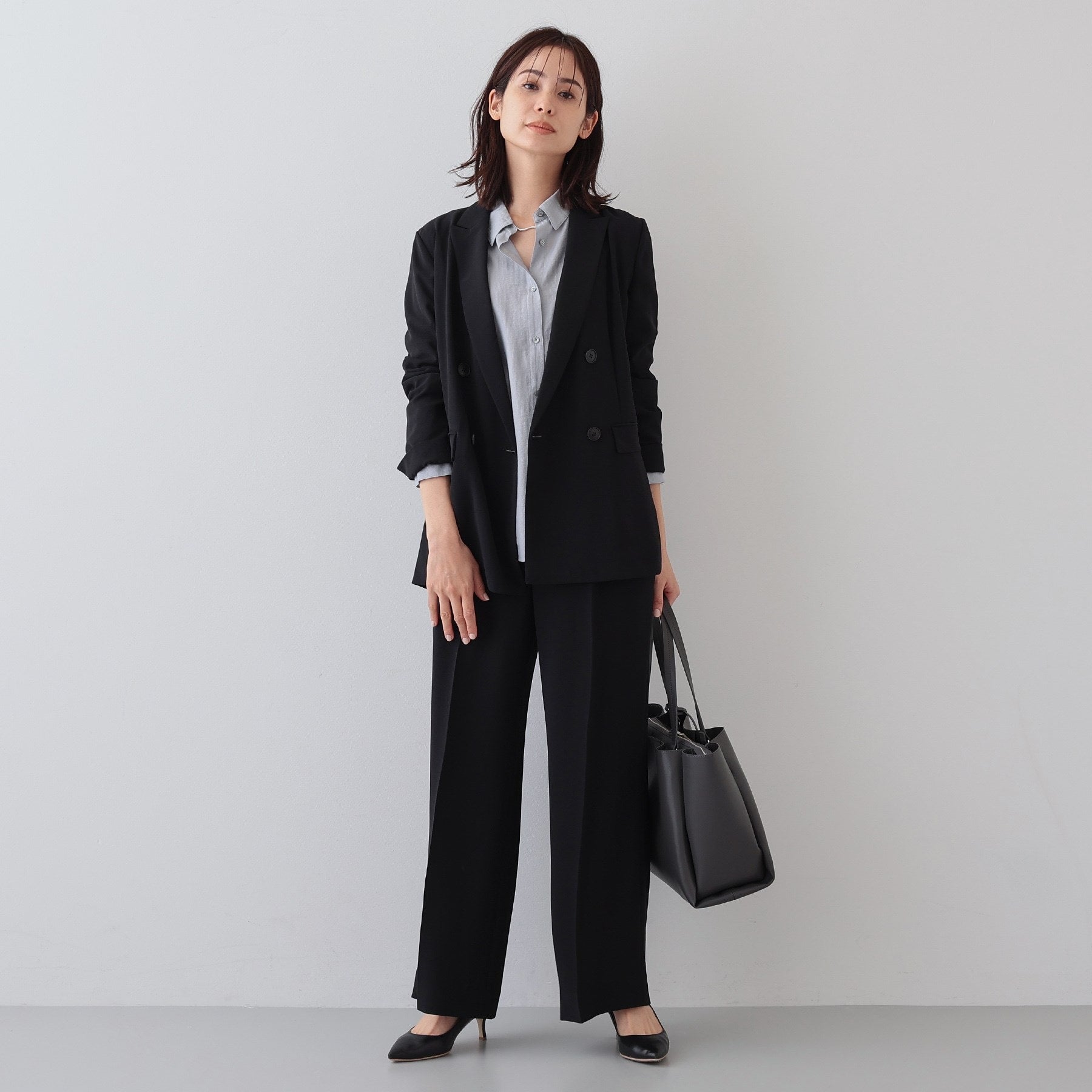 INDIVI INDIVI 【時尚SETUP／春季新作！】雙排扣外套