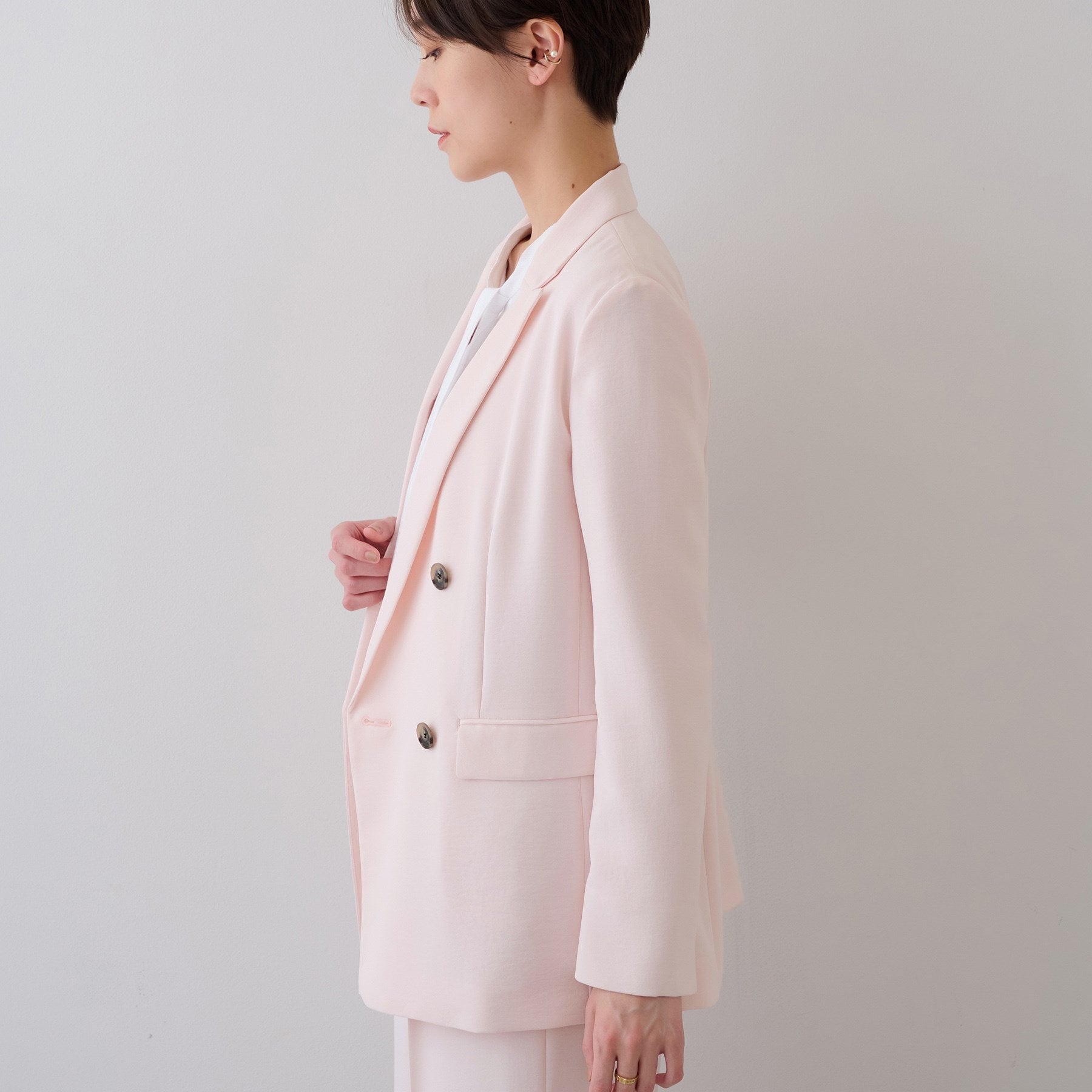 INDIVI INDIVI 【時尚SETUP／春季新作！】雙排扣外套