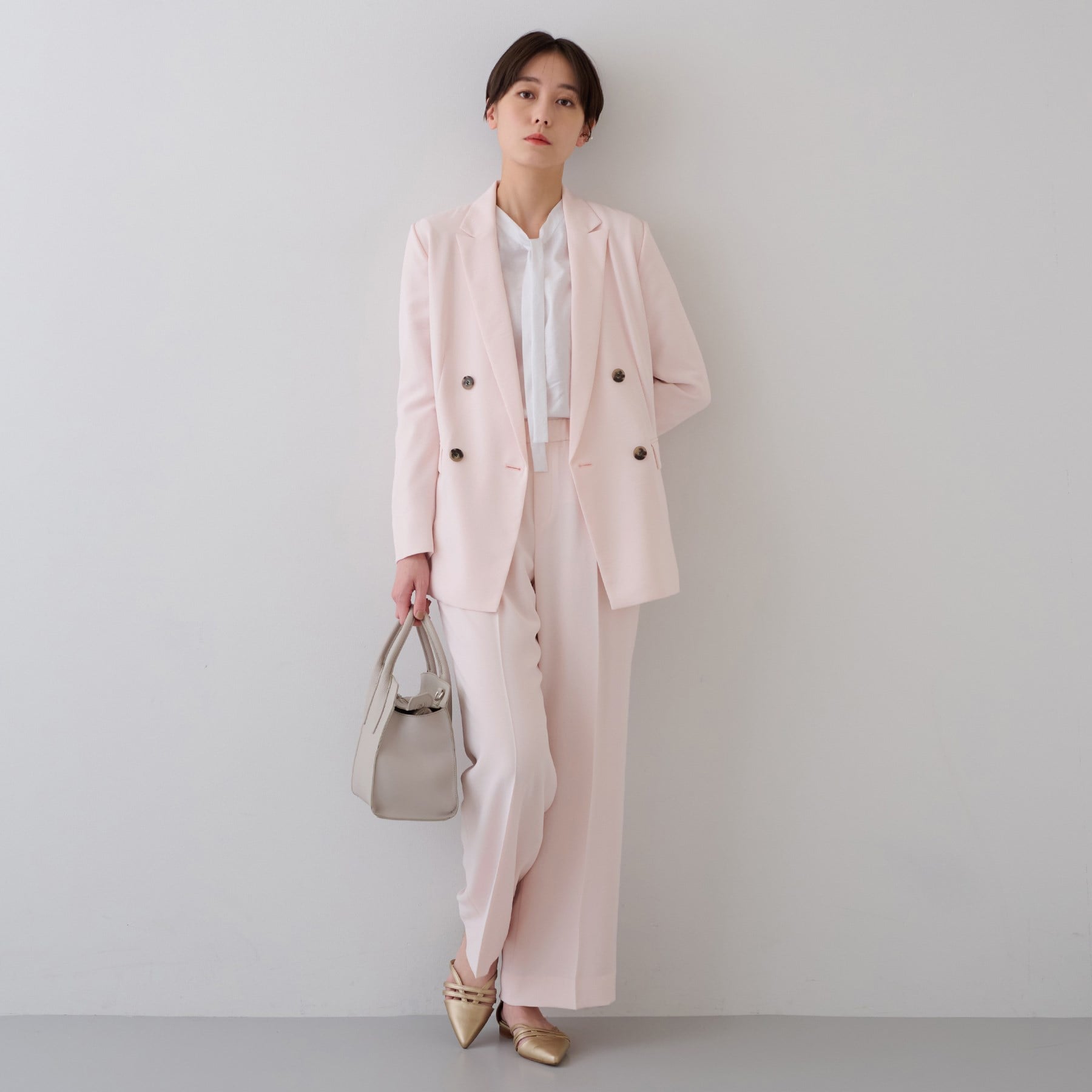 INDIVI INDIVI 【時尚SETUP／春季新作！】雙排扣外套