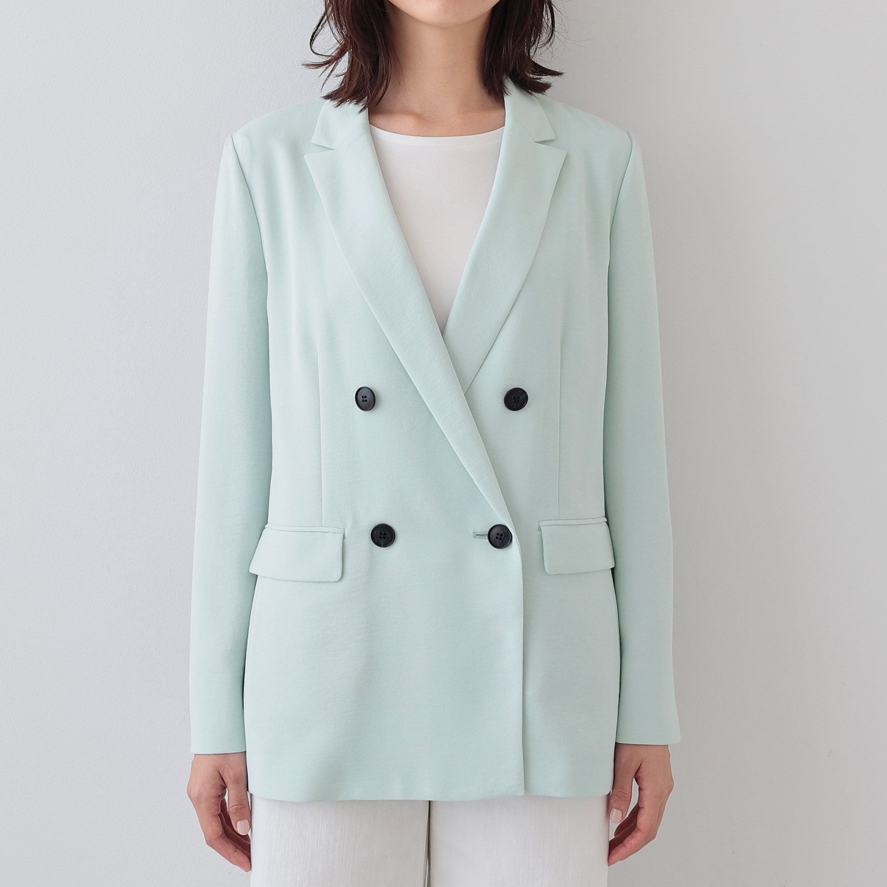 INDIVI INDIVI 【時尚SETUP／春季新作！】雙排扣外套