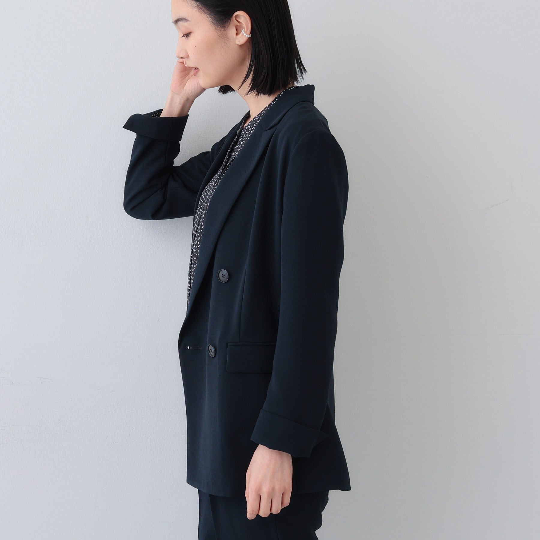 INDIVI INDIVI 【時尚SETUP／春季新作！】雙排扣外套