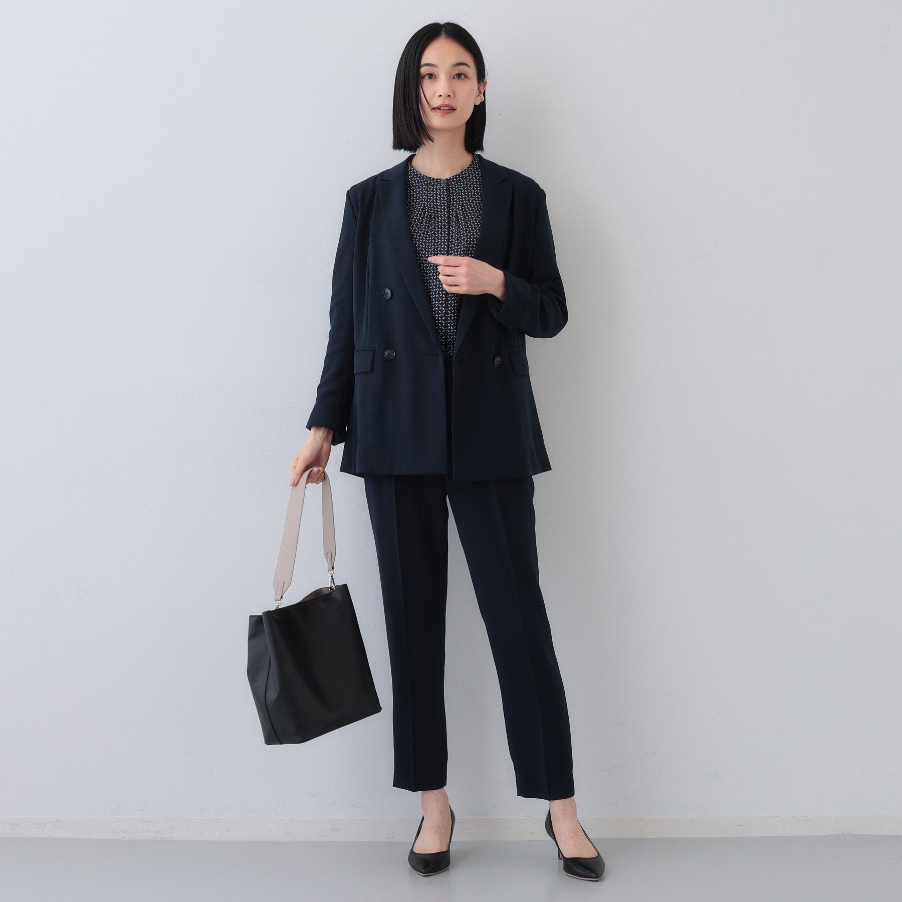 INDIVI INDIVI 【時尚SETUP／春季新作！】雙排扣外套