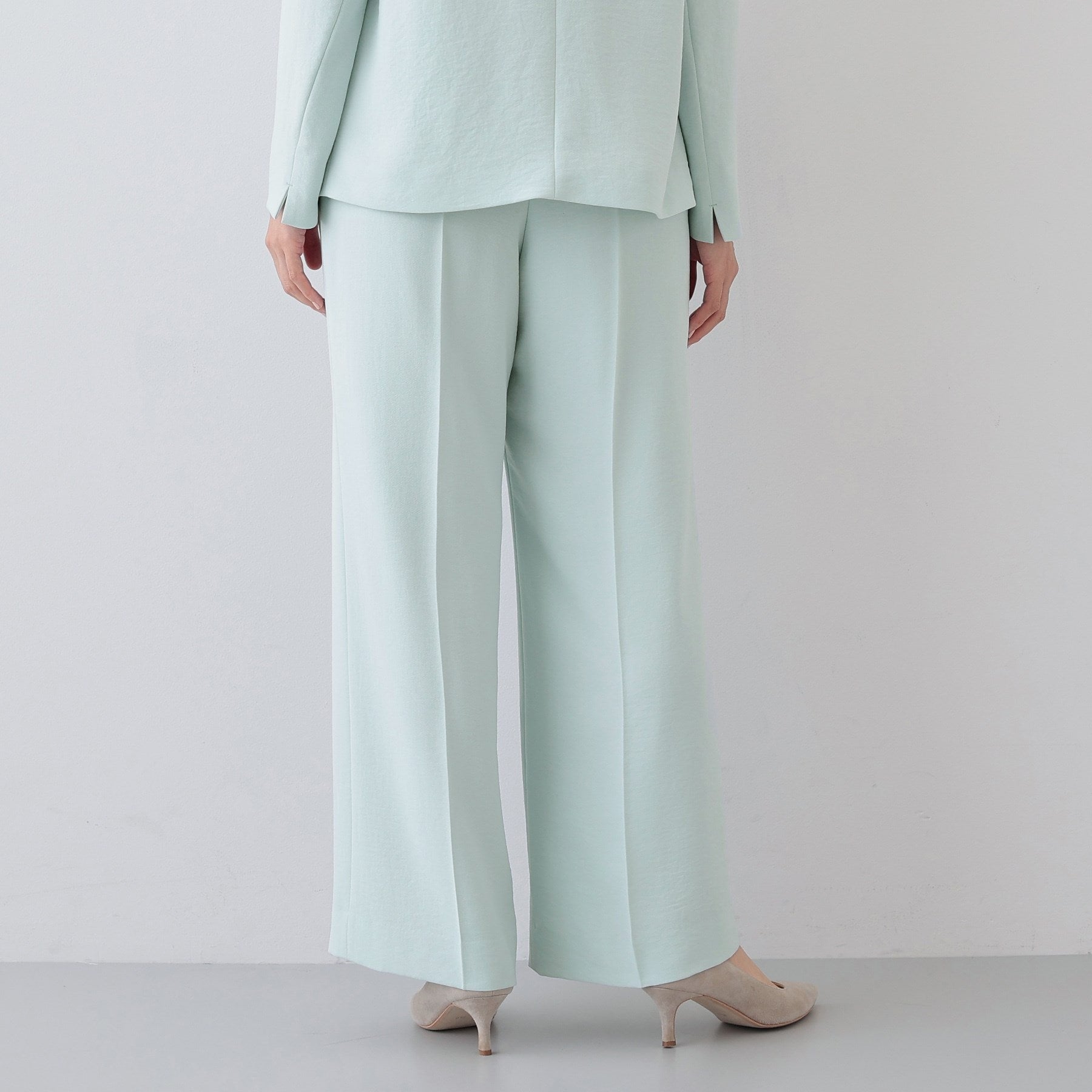 インディヴィ INDIVI 【こなれSETUP／春の新作！】ワイドパンツ （ネイビー(094)） ネイビー(094)