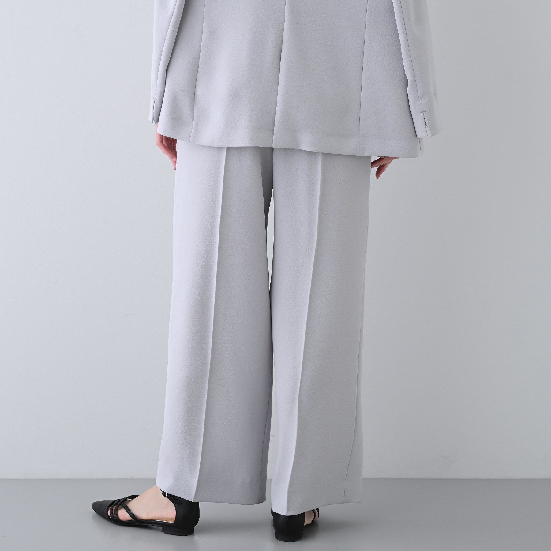 インディヴィ INDIVI 【こなれSETUP／春の新作！】ワイドパンツ （ネイビー(094)） ネイビー(094)