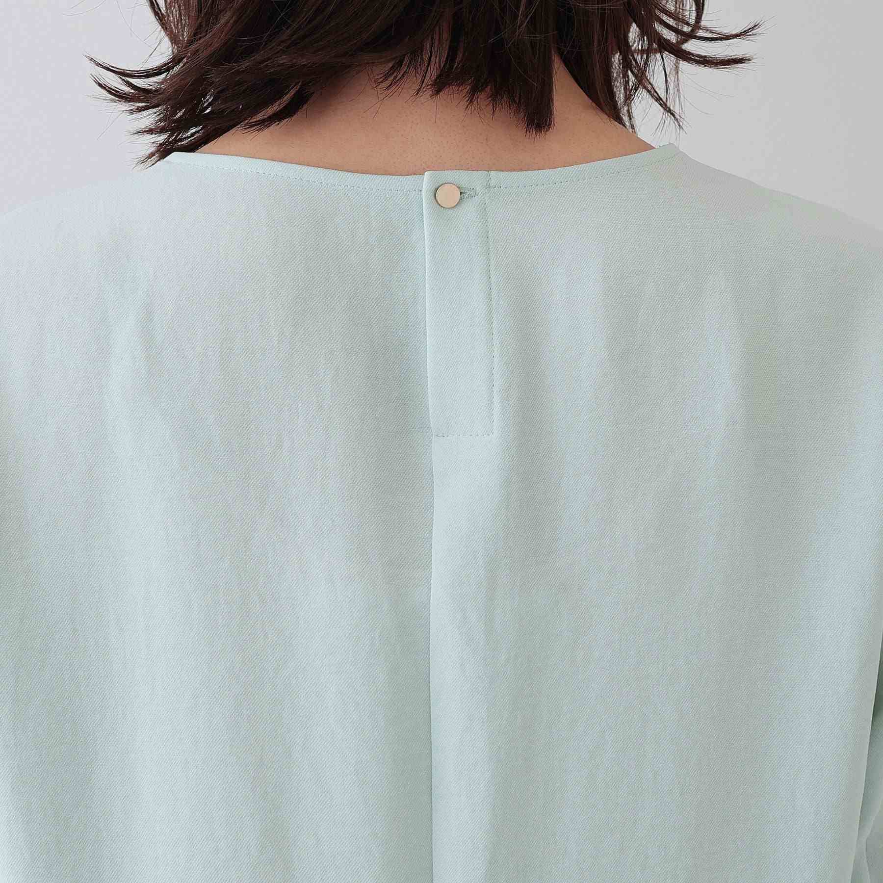 INDIVI INDIVI 【時尚SETUP／春季新作！】荷葉邊設計襯衫