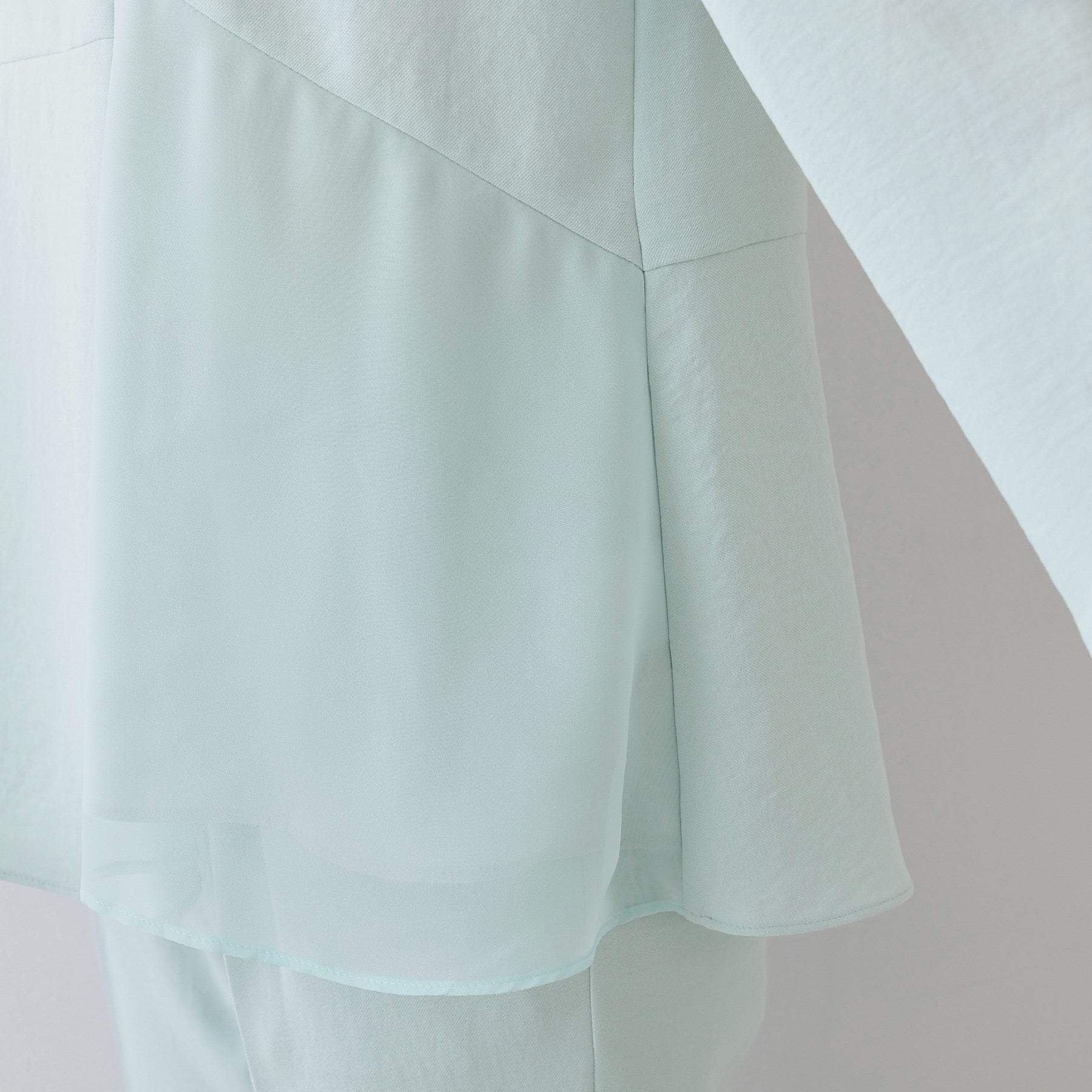 INDIVI INDIVI 【時尚SETUP／春季新作！】荷葉邊設計襯衫