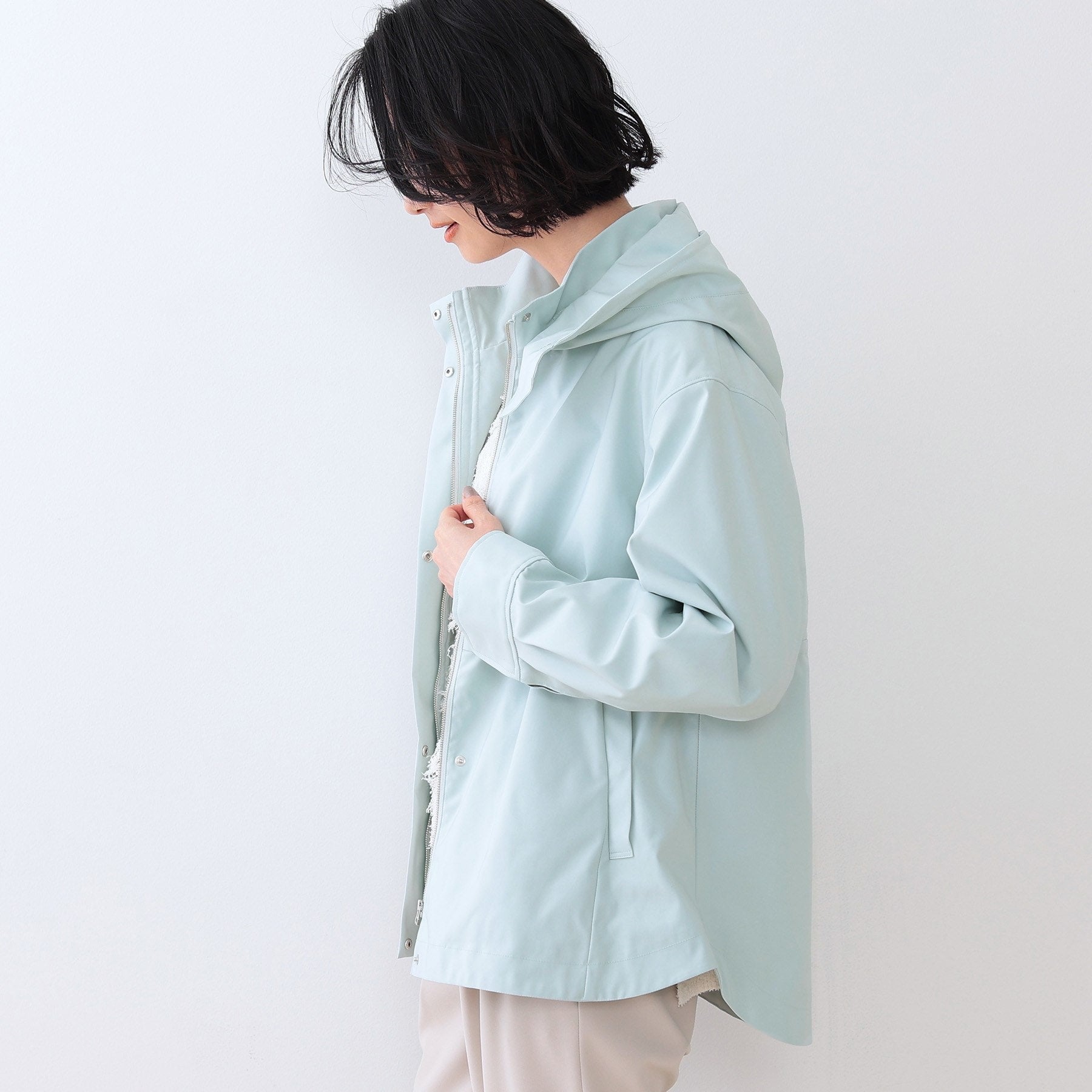 インディヴィ INDIVI 【撥水／UVケア】マルチWAYマウンテンパーカー （ネイビー(094)） ネイビー(094)