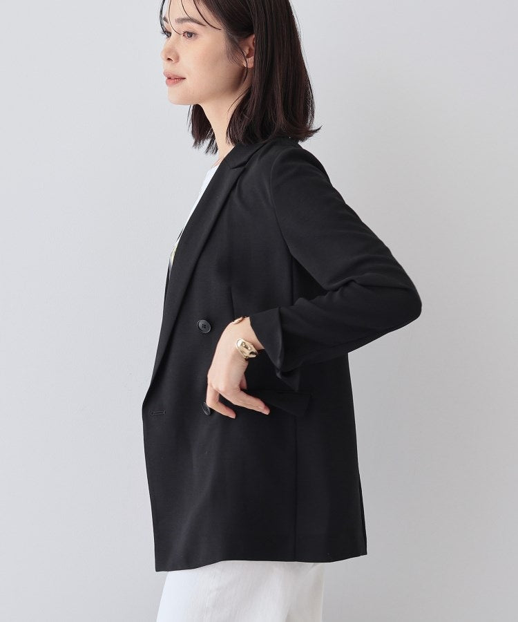 インディヴィ INDIVI 【こなれSETUP／裏地なし】ダブルジャケット （グレージュ(050)） グレージュ(050)