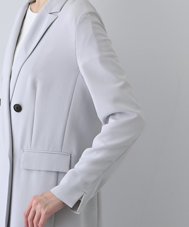 インディヴィ INDIVI 【こなれSETUP／裏地なし】ダブルジャケット （グレージュ(050)） グレージュ(050)