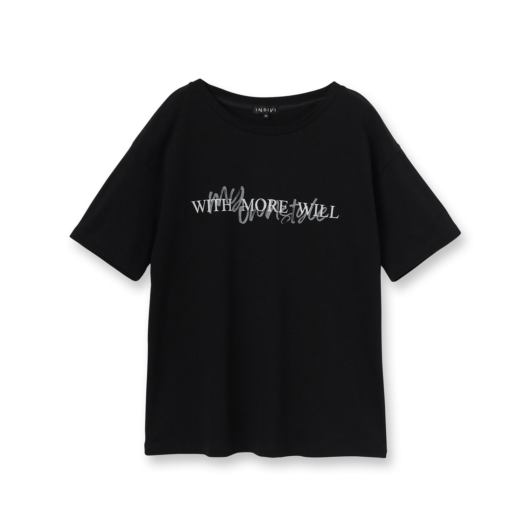 インディヴィ INDIVI 【洗える／選べるデザイン】フォト＆ロゴ プリントTシャツ （ホワイト(701)） ホワイト(701)