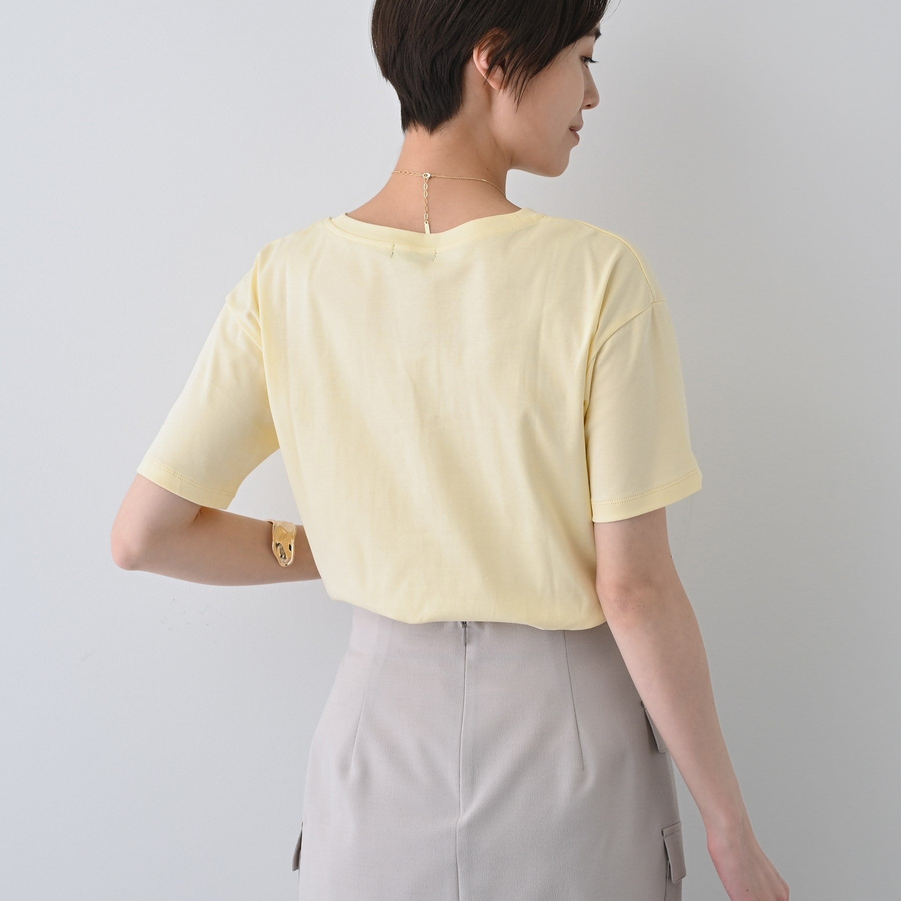 インディヴィ INDIVI 【洗える／選べるデザイン】フォト＆ロゴ プリントTシャツ （ホワイト(701)） ホワイト(701)