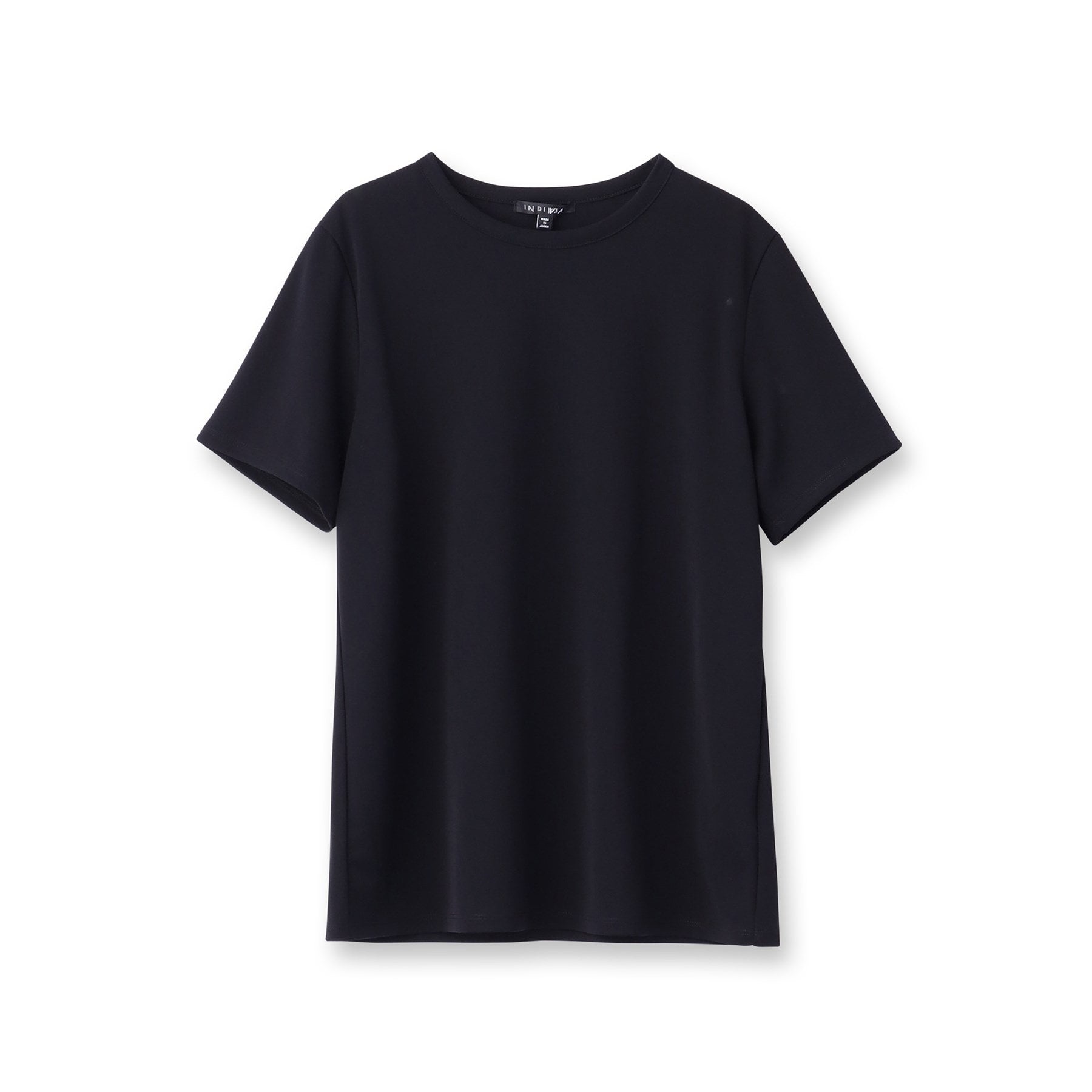 インディヴィ INDIVI 【日本製／トリアセテート】きれいめTシャツ （ホワイト(001)） ホワイト(001)