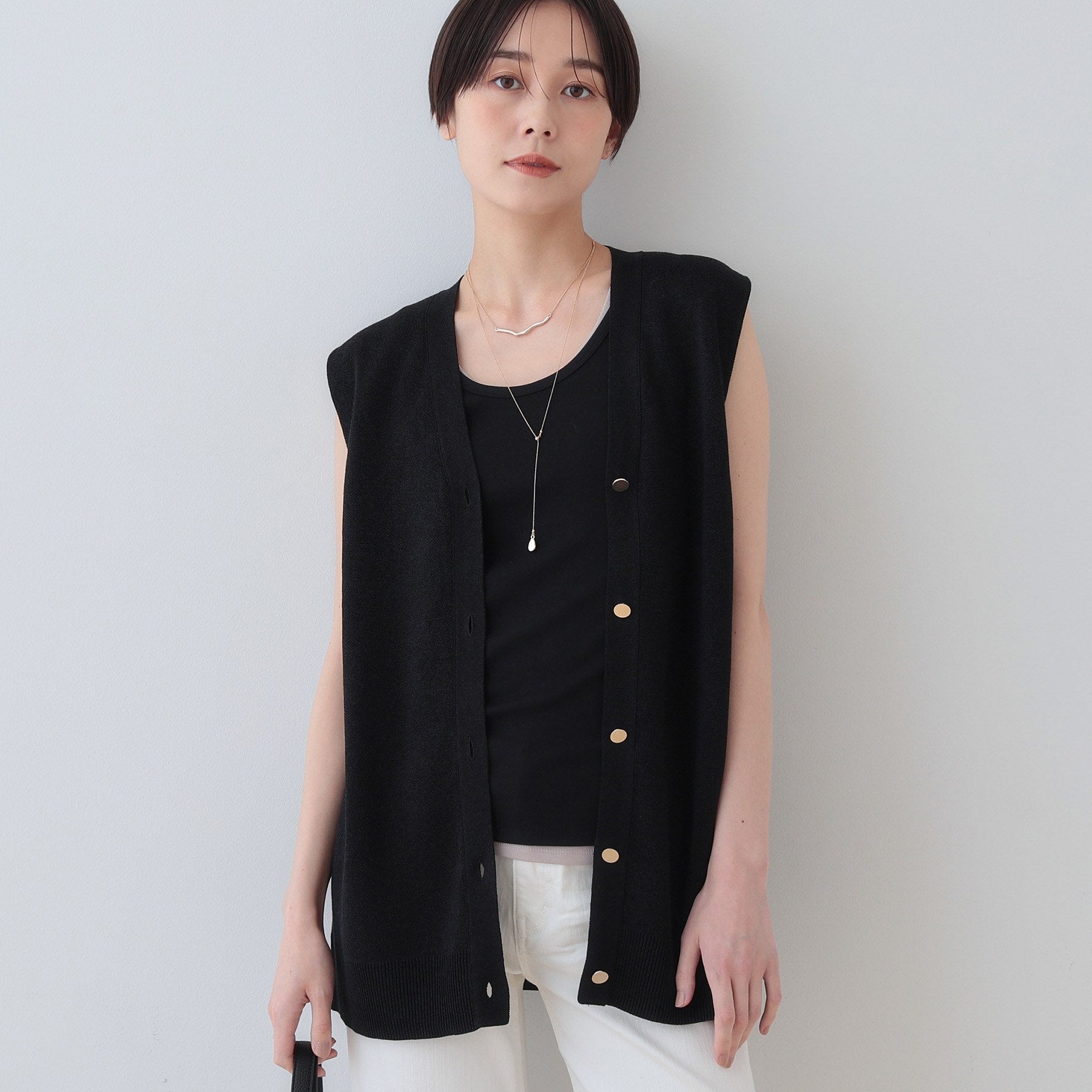 インディヴィ INDIVI 【洗える／前後2WAY】インナータンクトップ （グレージュ(050)） グレージュ(050)