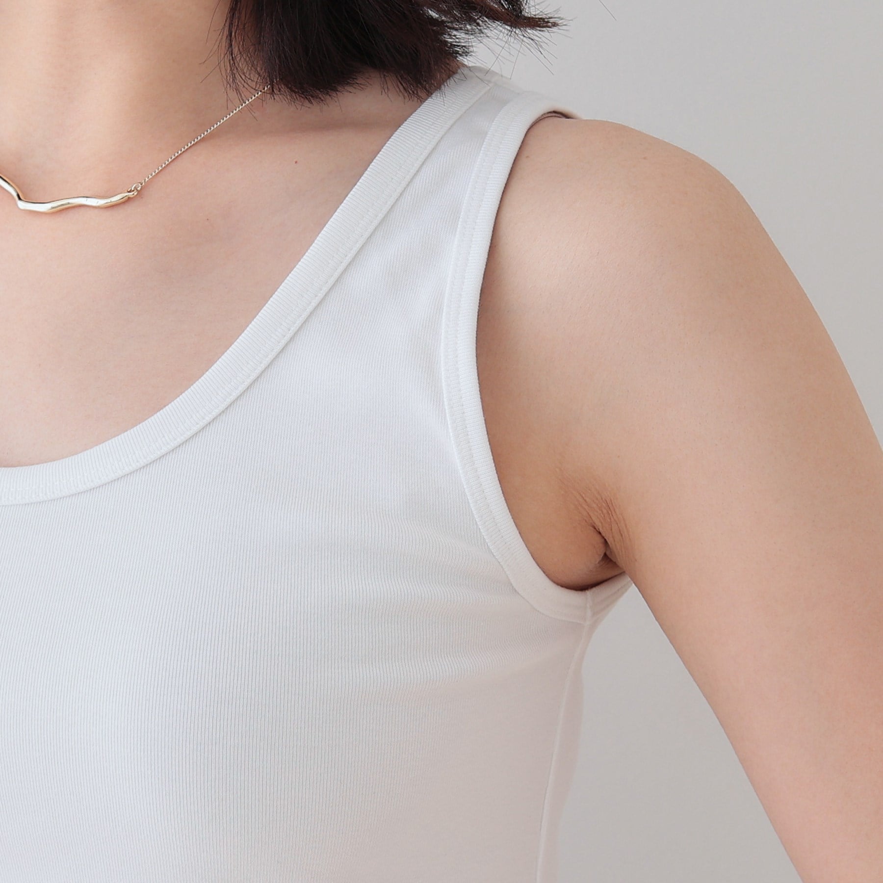 インディヴィ INDIVI 【洗える／前後2WAY】インナータンクトップ （グレージュ(050)） グレージュ(050)