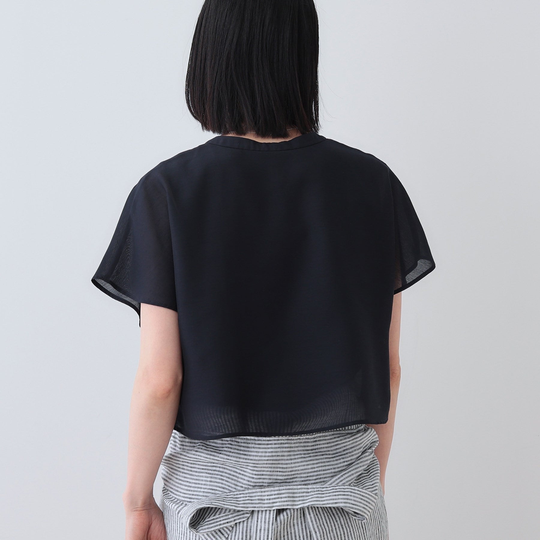 インディヴィ INDIVI 【洗える／エアリー】ティアードブラウス （ライトベージュ(351)） ライトベージュ(351)