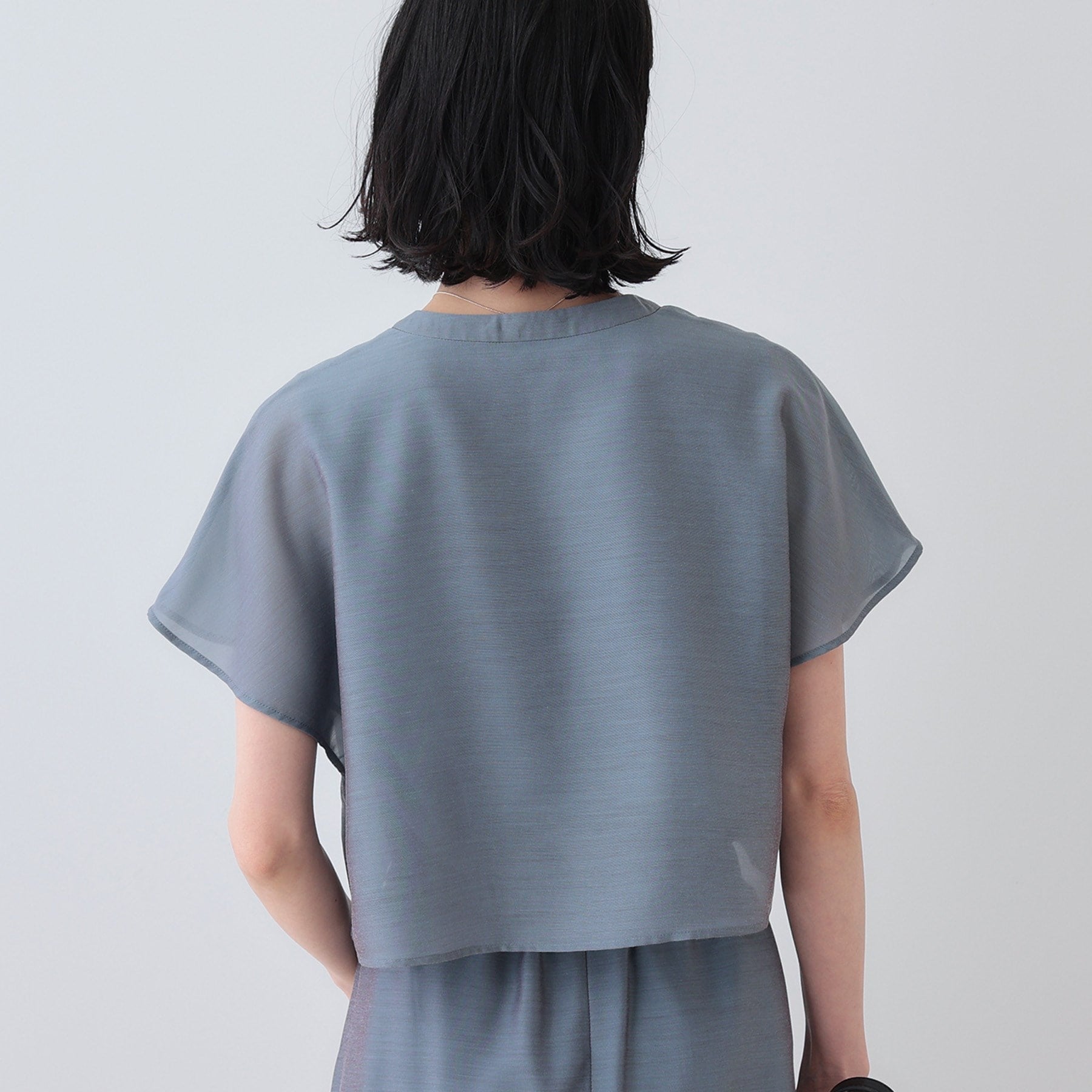 インディヴィ INDIVI 【洗える／エアリー】ティアードブラウス （ライトベージュ(351)） ライトベージュ(351)