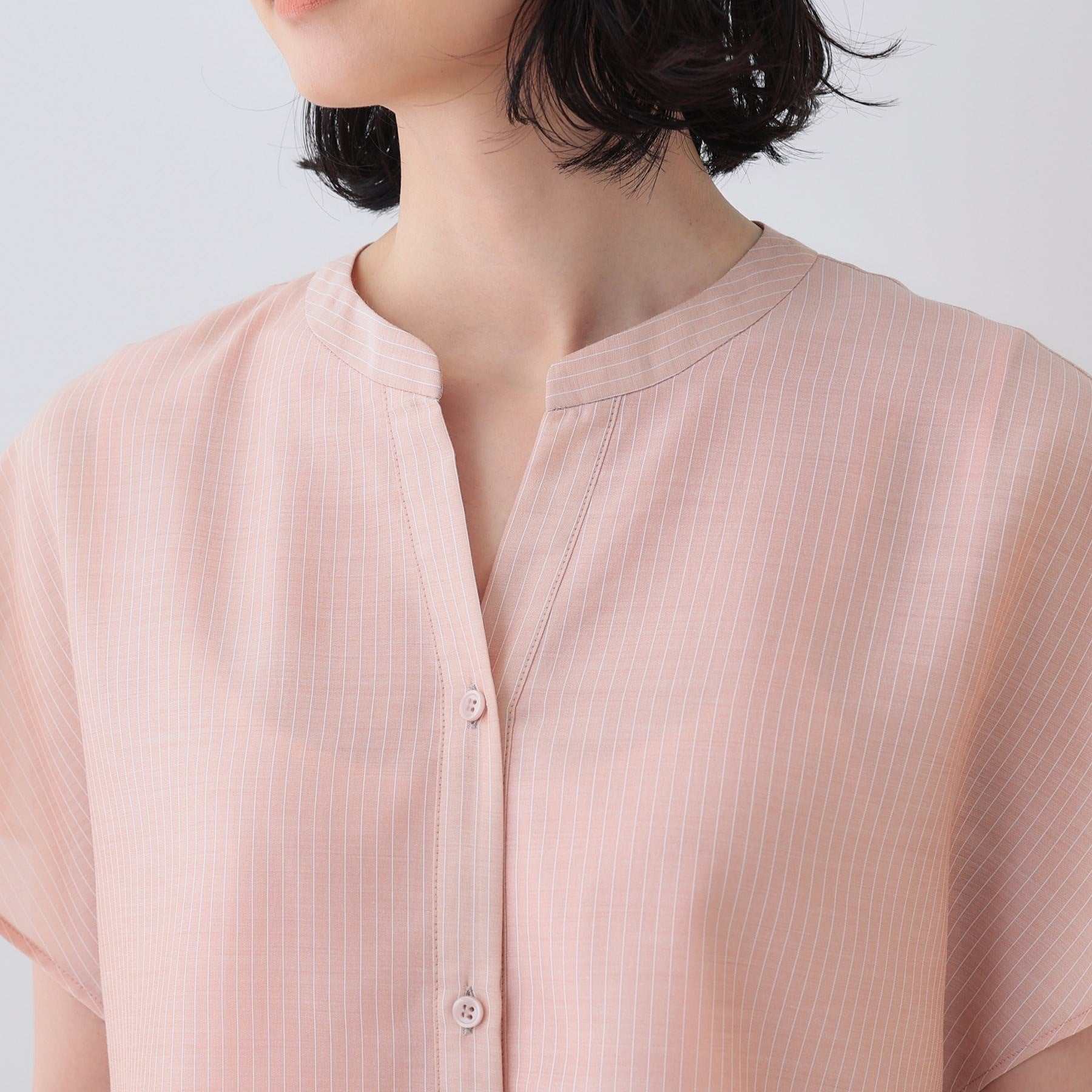 インディヴィ INDIVI 【洗える／エアリー】ティアードブラウス （ライトベージュ(351)） ライトベージュ(351)