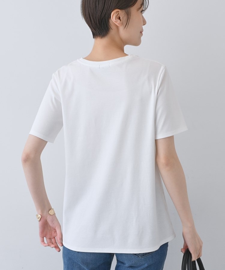 インディヴィ INDIVI 【洗える】ねじりデザインTシャツ （ブルー(093)） ブルー(093)