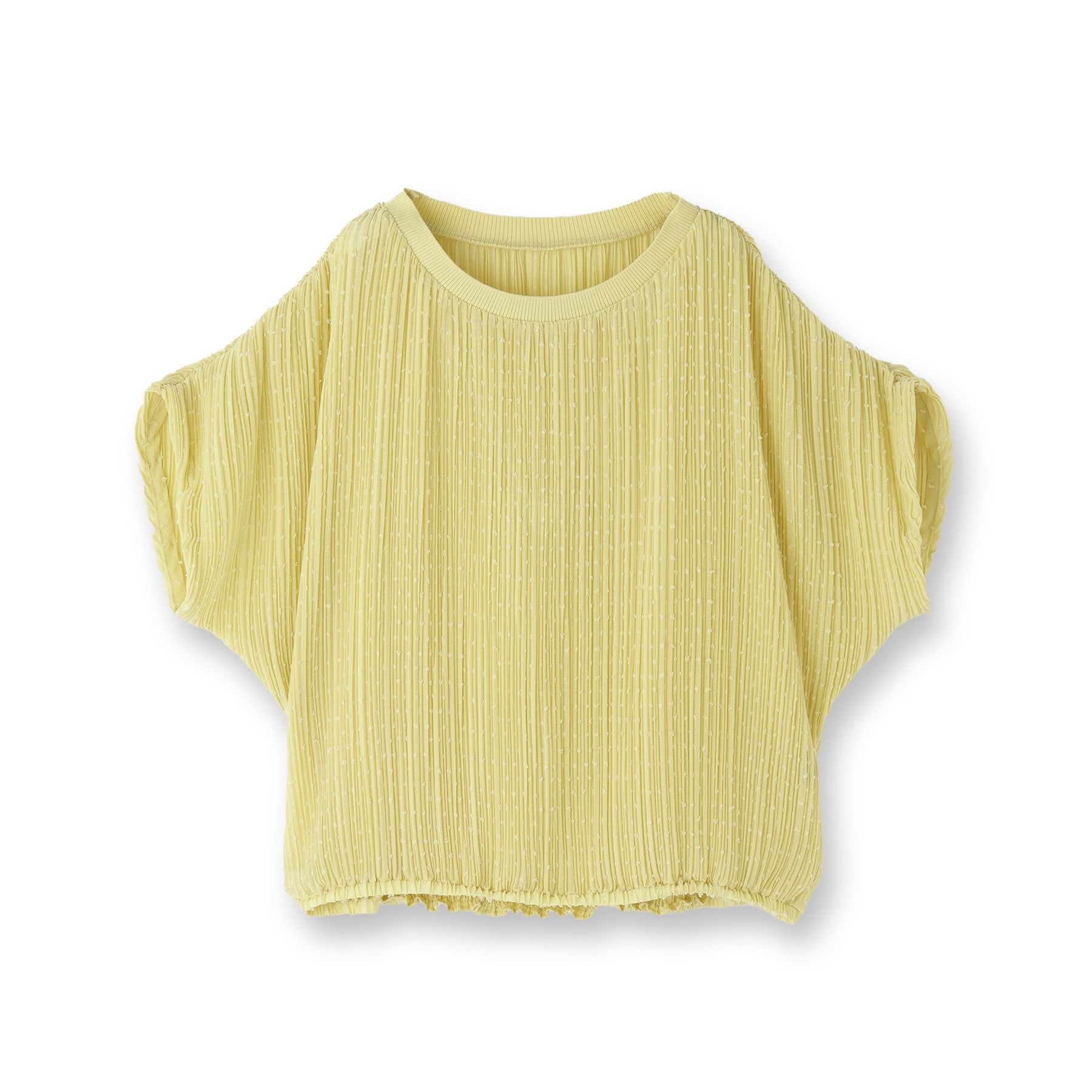 インディヴィ INDIVI 【洗える／ドット柄／凹凸素材】プリーツデザインブラウス （ホワイト(501)） ホワイト(501)