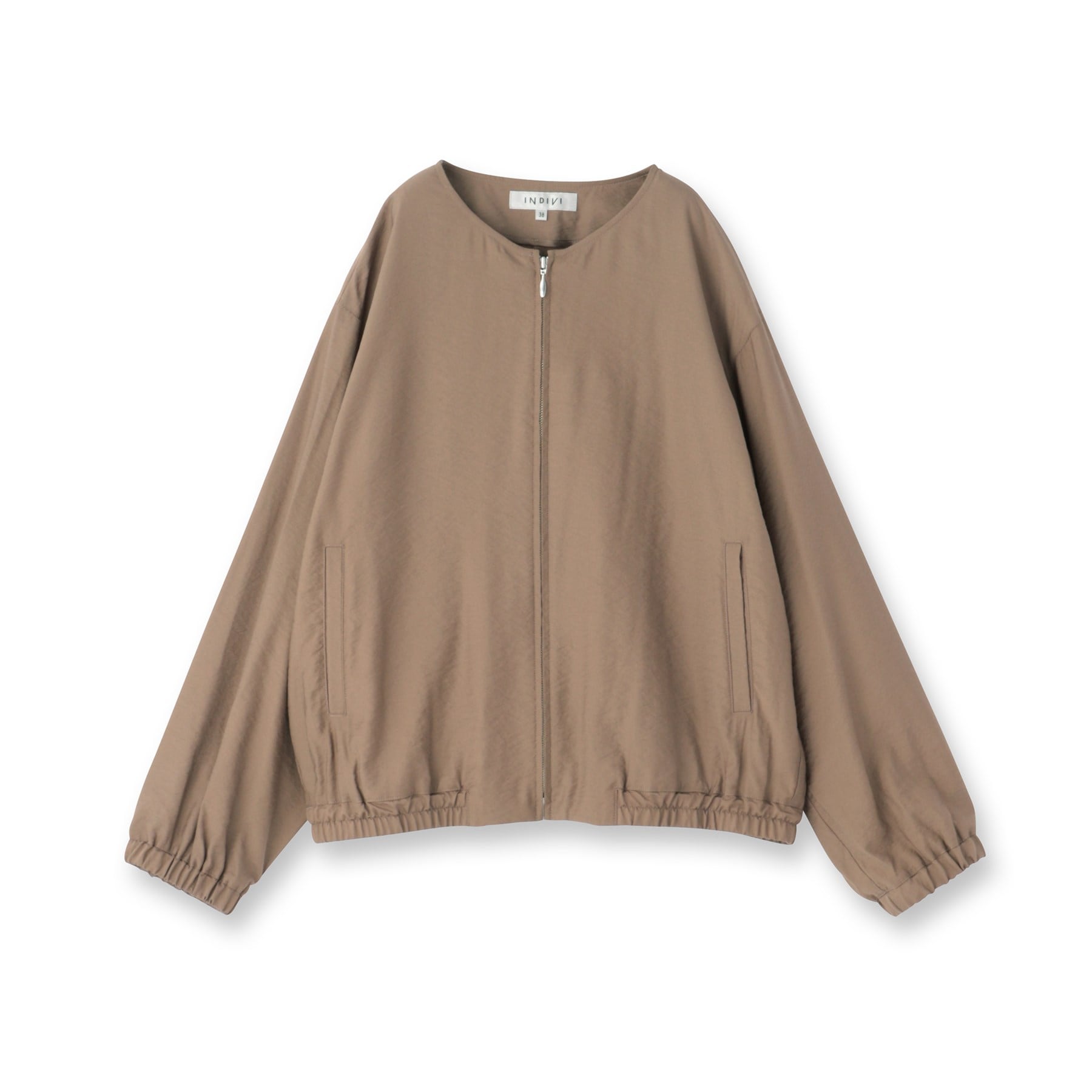 インディヴィ INDIVI ワッシャーブルゾン （ブラック(019)） ブラック(019)