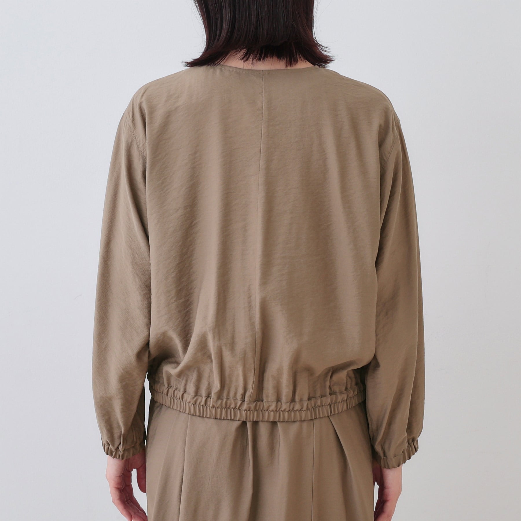 インディヴィ INDIVI ワッシャーブルゾン （ブラック(019)） ブラック(019)