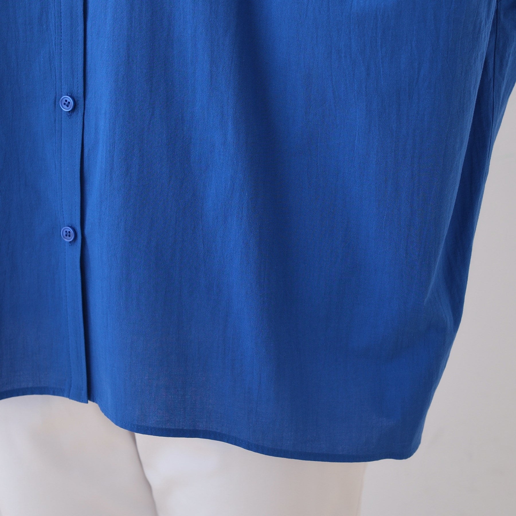 インディヴィ INDIVI 【SETUP可能／涼しい】コットンオーバーシャツ （ブラック(019)） ブラック(019)