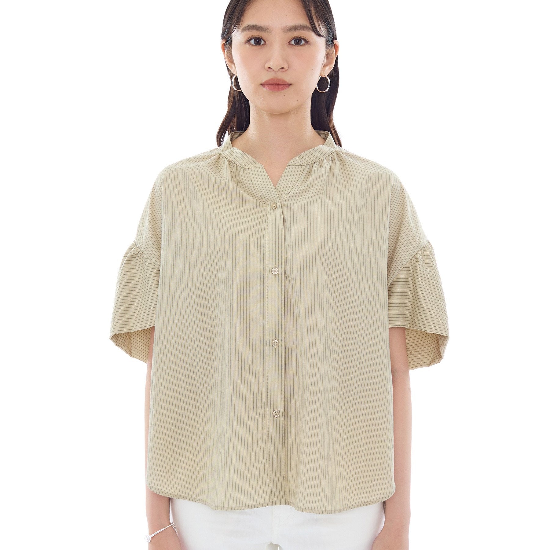 インディヴィ INDIVI ドルマンスリーブブラウス （ネイビー(394)） ネイビー(394)