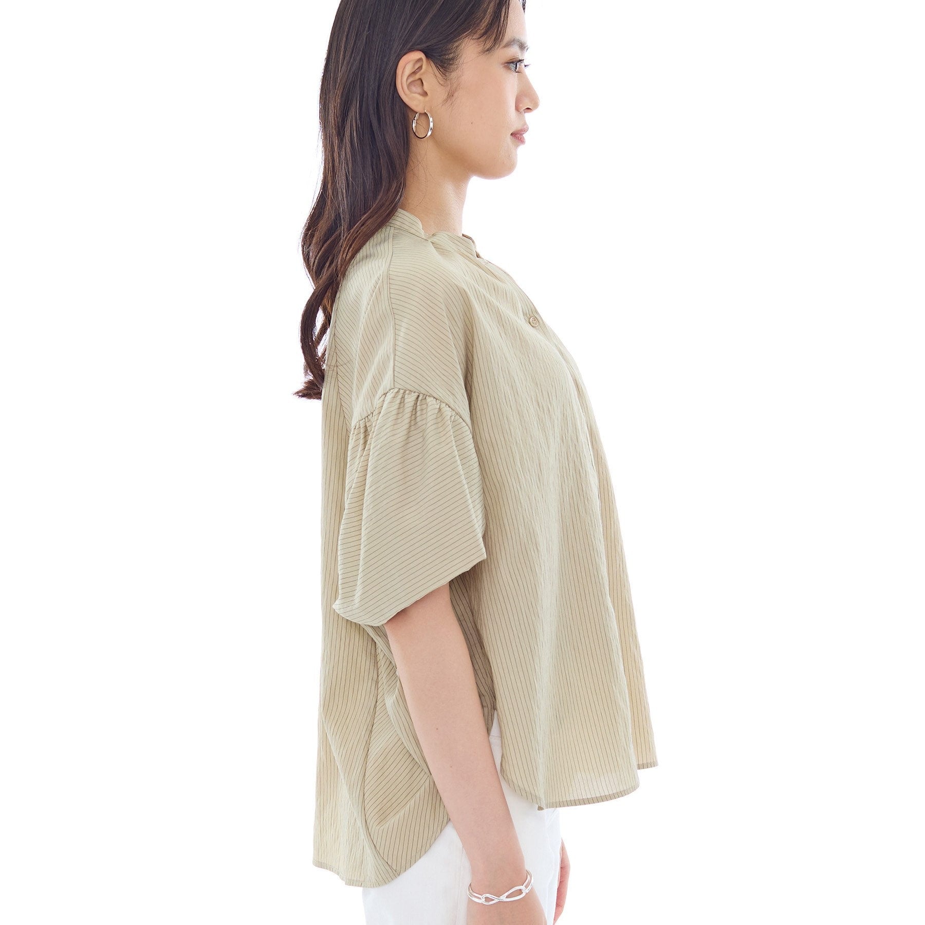 インディヴィ INDIVI ドルマンスリーブブラウス （ネイビー(394)） ネイビー(394)