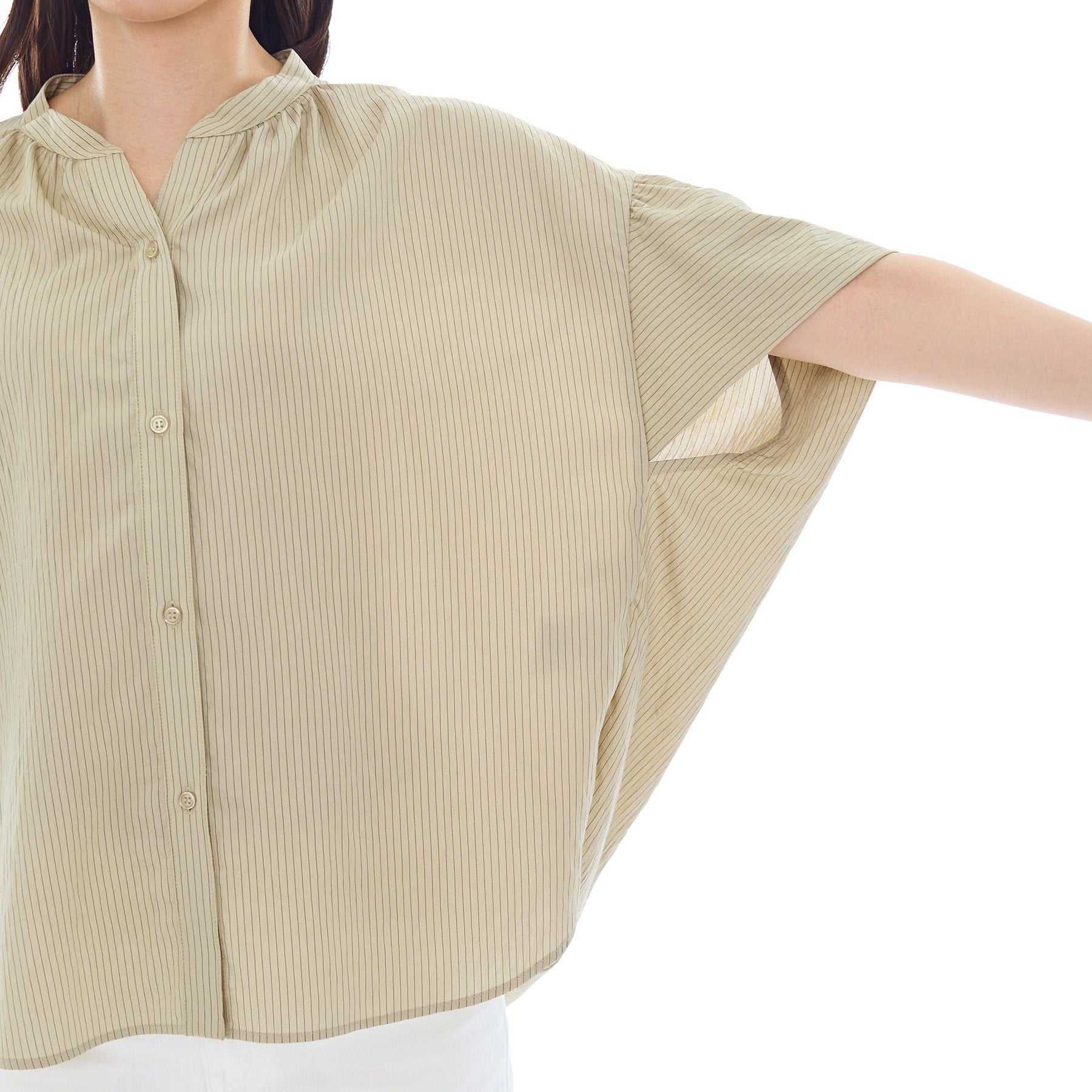 インディヴィ INDIVI ドルマンスリーブブラウス （ネイビー(394)） ネイビー(394)