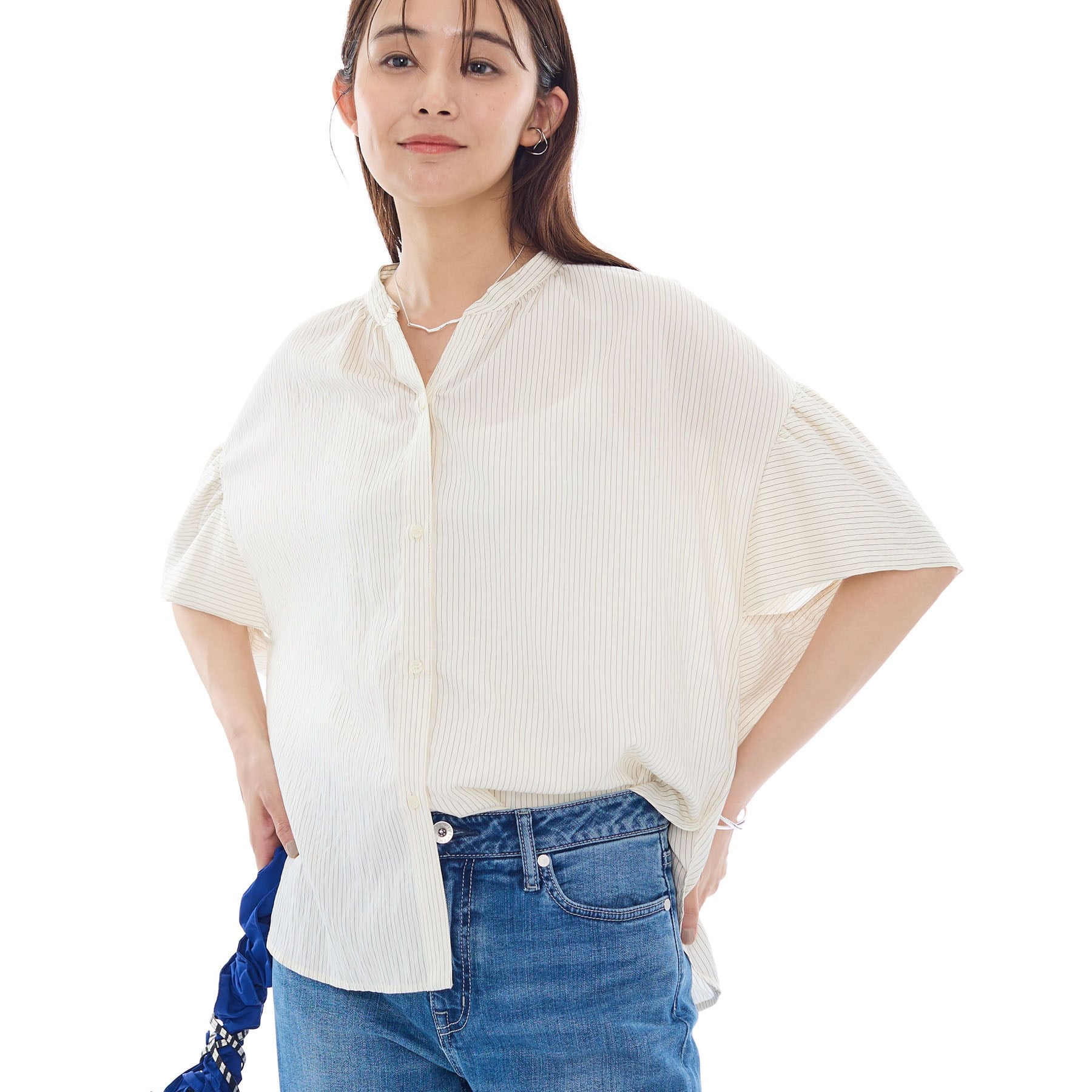 インディヴィ INDIVI ドルマンスリーブブラウス （オフホワイト(303)） オフホワイト(303)