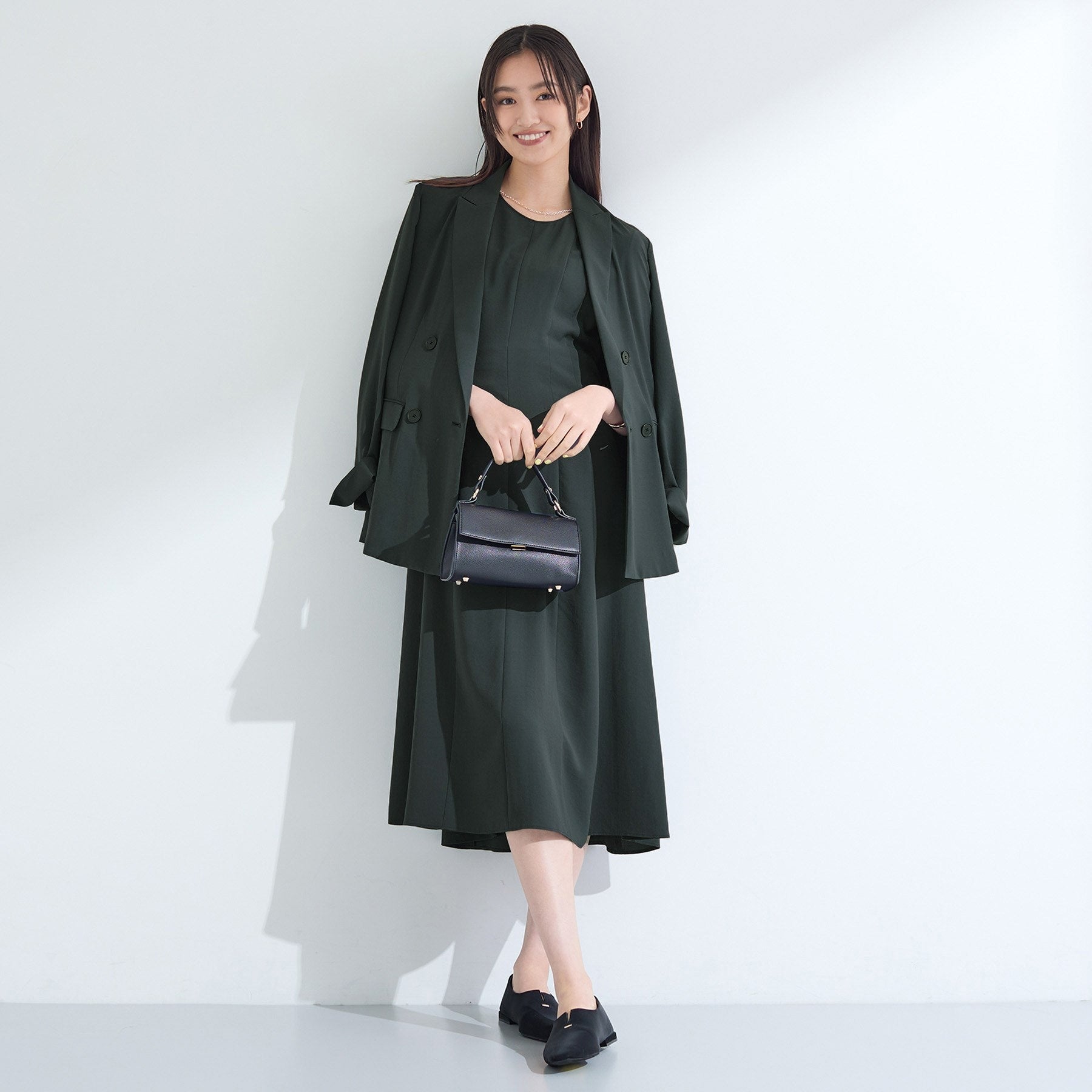 インディヴィ INDIVI 【着る日傘／UVケア／接触冷感】ノースリーブワンピース （チャコールグレー(013)） チャコールグレー(013)