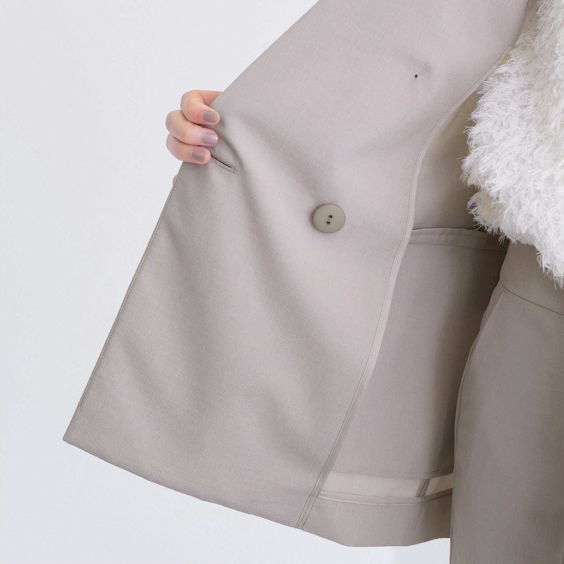 インディヴィ INDIVI 【UVケア】ライトダブルジャケット （ネイビー(094)） ネイビー(094)