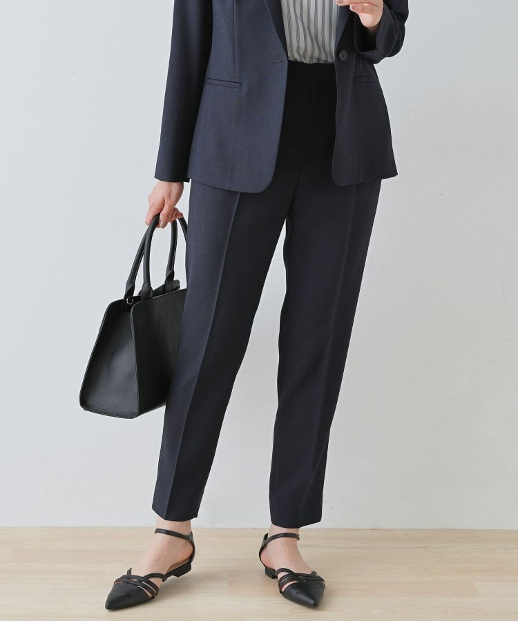 インディヴィ INDIVI 【通勤スーツ】ドライタッチテーパードパンツ （ライトグレー(411)） ライトグレー(411)