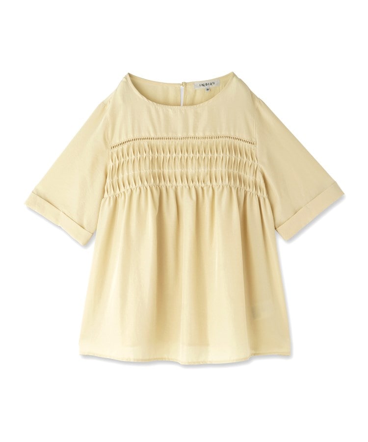 インディヴィ INDIVI フィブリルブラウス （ラベンダー(080)） ラベンダー(080)