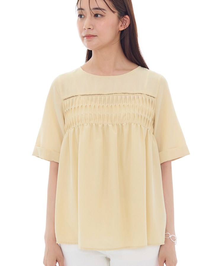 インディヴィ INDIVI フィブリルブラウス （ラベンダー(080)） ラベンダー(080)