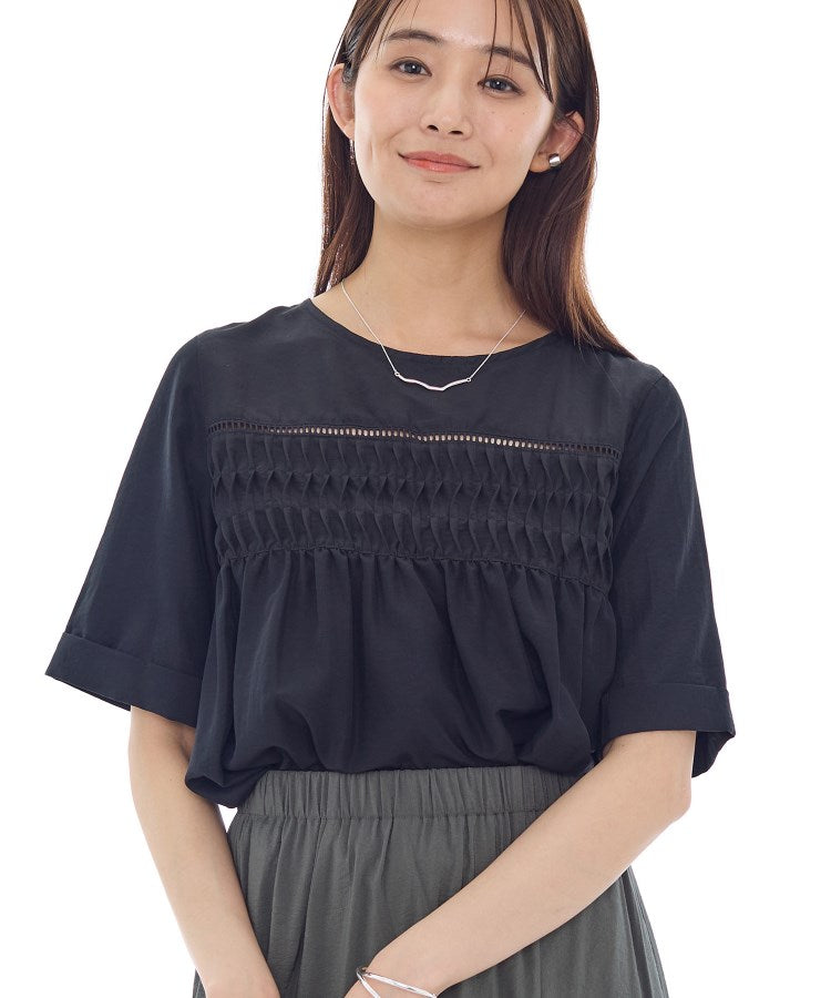 インディヴィ INDIVI フィブリルブラウス （ラベンダー(080)） ラベンダー(080)