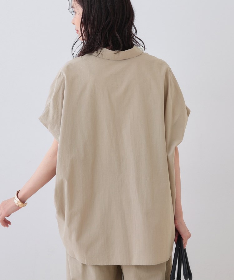 インディヴィ INDIVI 【SETUP可能／涼しい】コットンオーバーシャツ （ホワイト(001)） ホワイト(001)