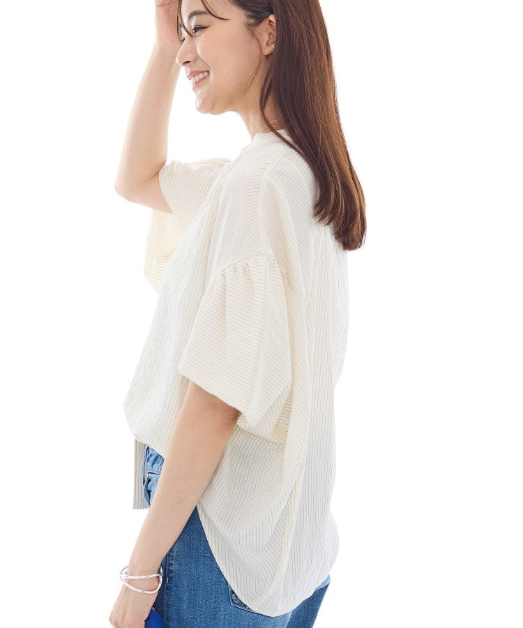 インディヴィ INDIVI ドルマンスリーブブラウス （オフホワイト(303)） オフホワイト(303)