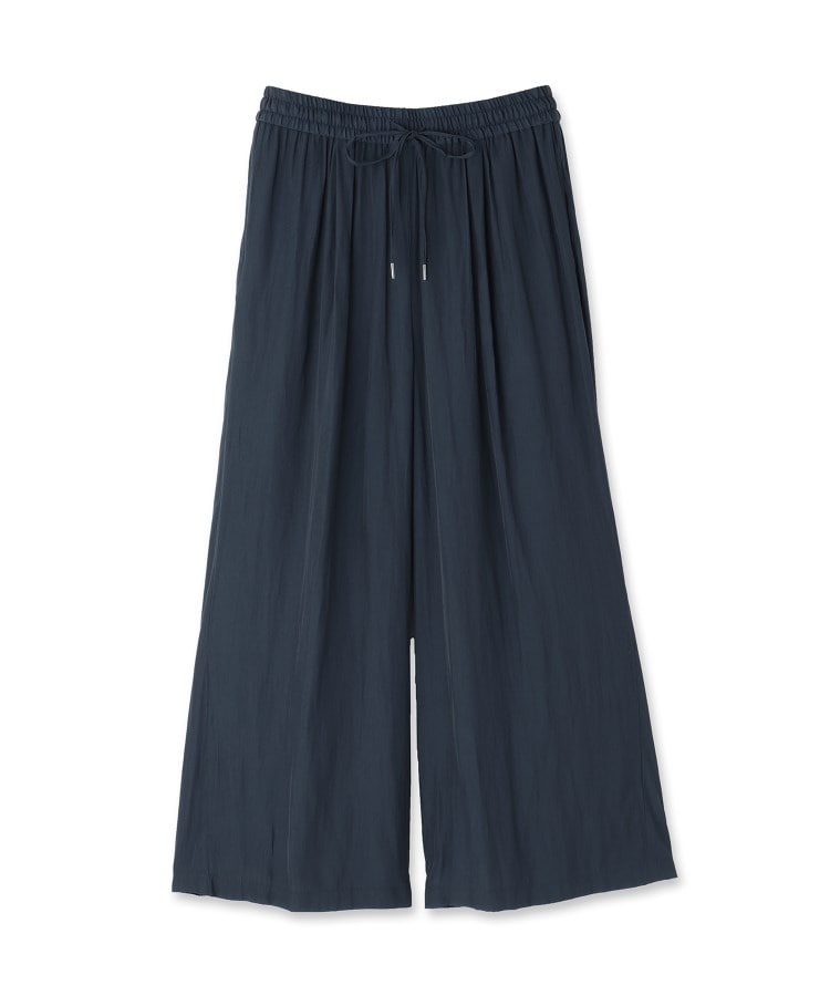 インディヴィ INDIVI ギャザーワイドパンツ （ベージュ(052)） ベージュ(052)