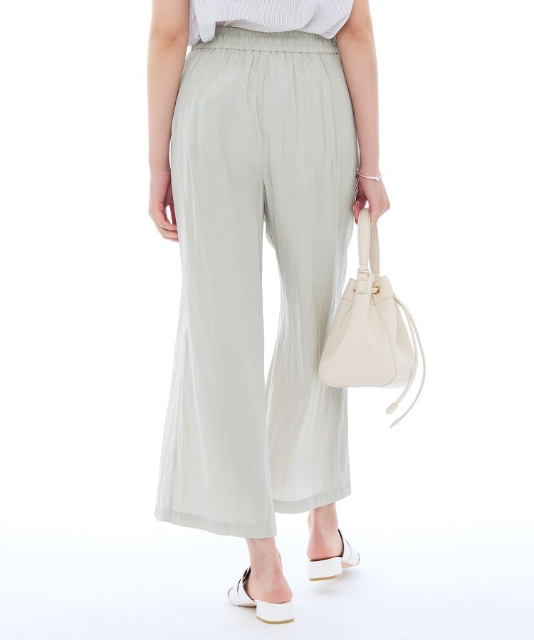 インディヴィ INDIVI ギャザーワイドパンツ （ベージュ(052)） ベージュ(052)