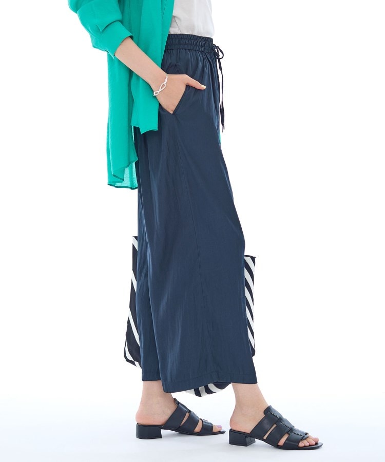 インディヴィ INDIVI ギャザーワイドパンツ （ベージュ(052)） ベージュ(052)