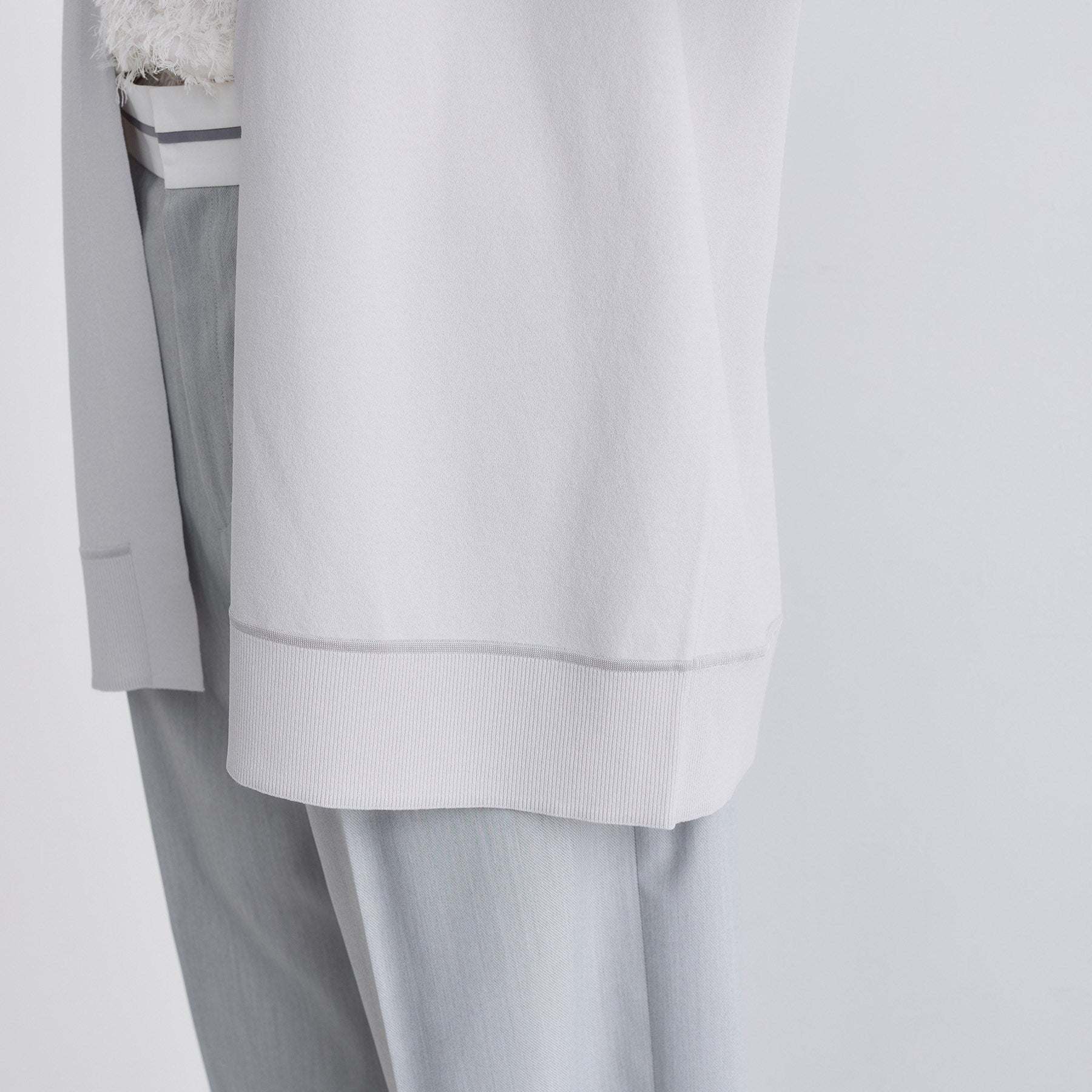 インディヴィ INDIVI 【洗える】着流しロングカーディガン （ライトグレー(011)） ライトグレー(011)