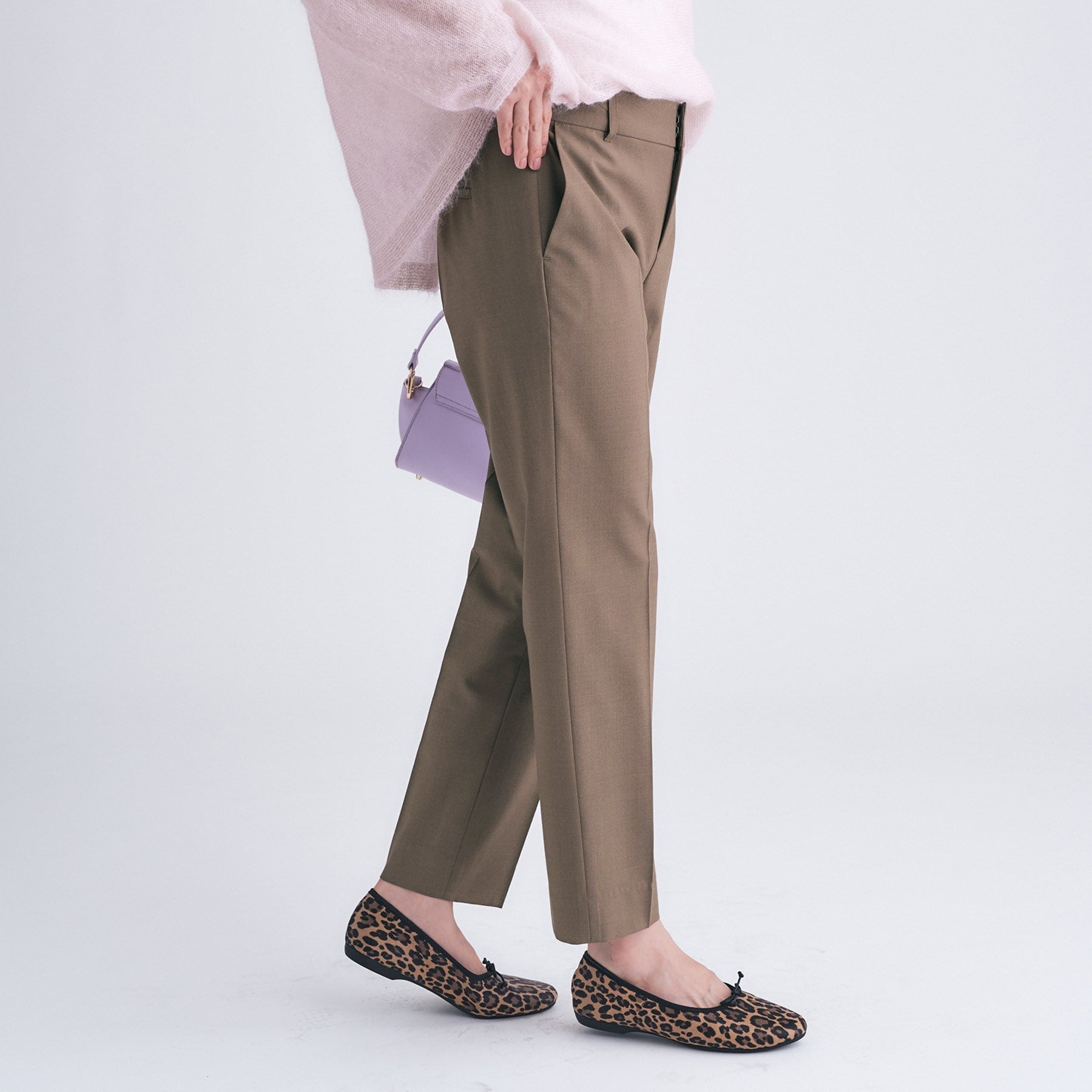 インディヴィ INDIVI 【ウール混】スティックパンツ （ブラック(019)） ブラック(019)