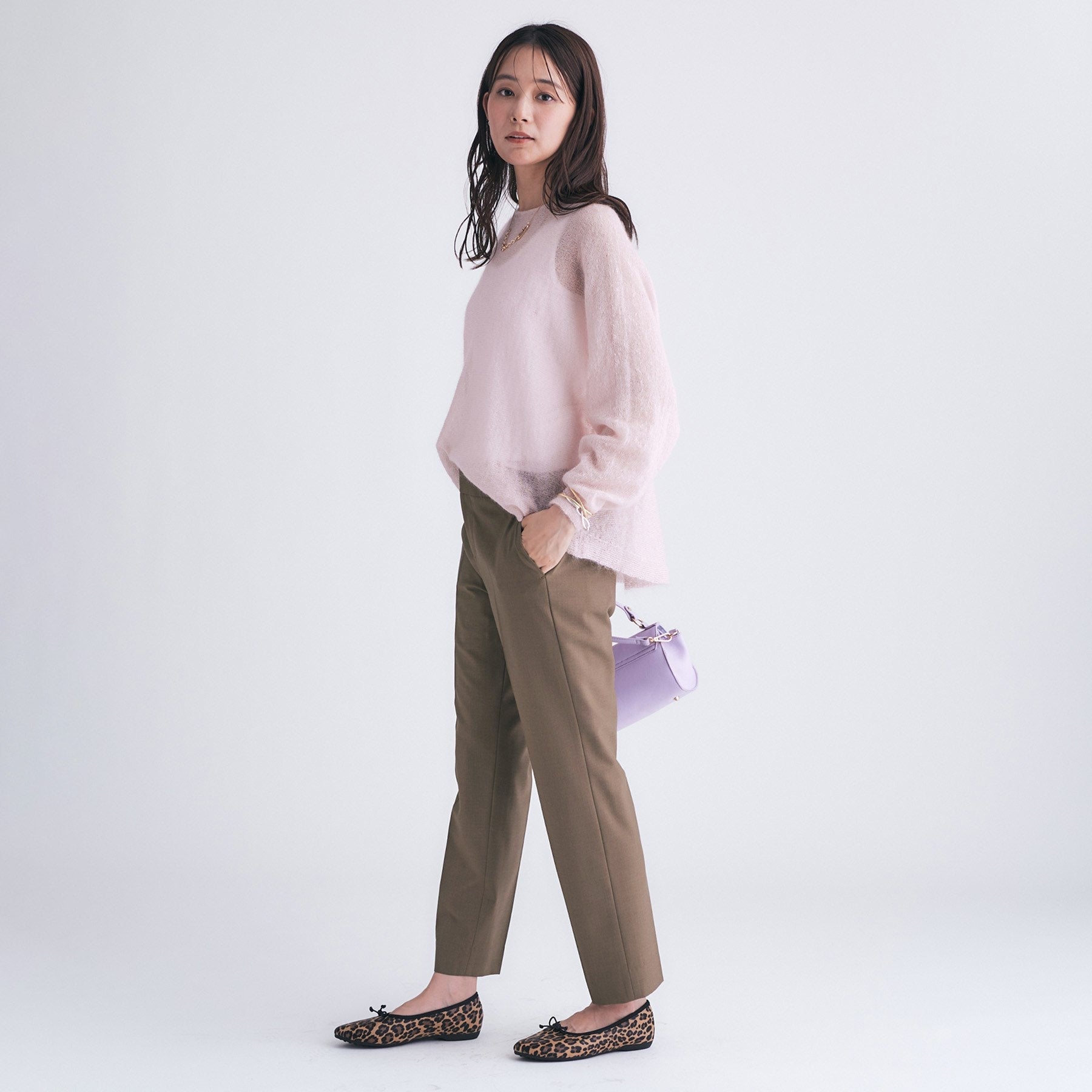 インディヴィ INDIVI 【ウール混】スティックパンツ （ブラック(019)） ブラック(019)