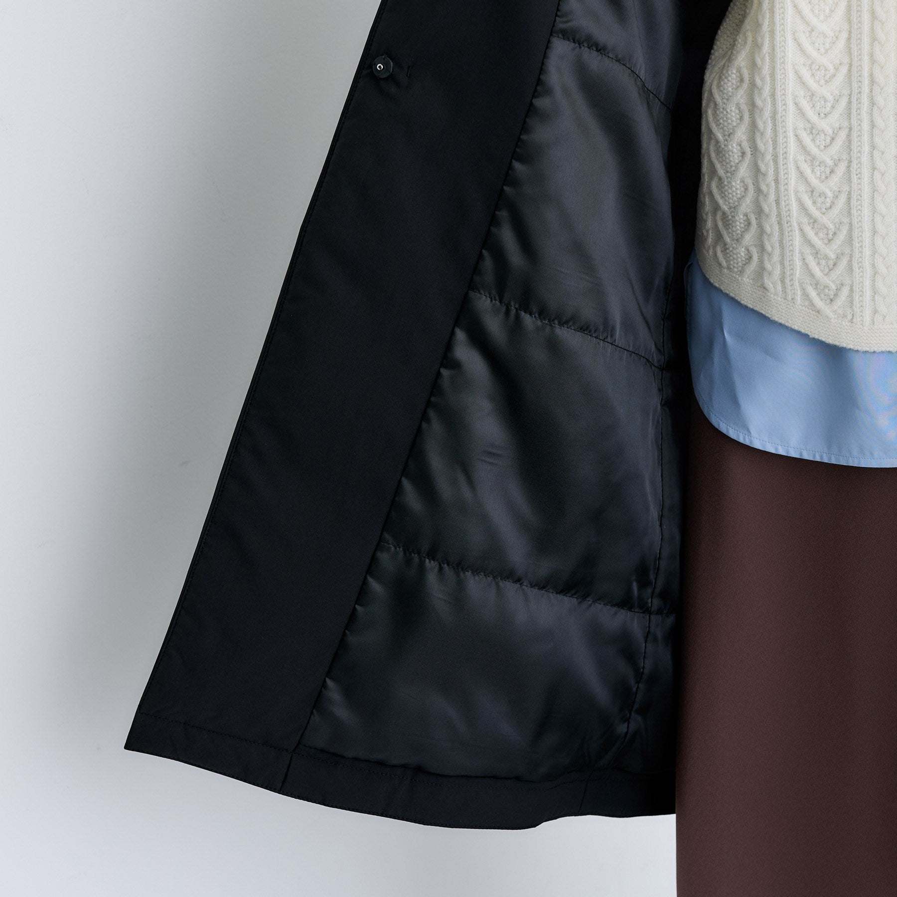 インディヴィ INDIVI 【超軽量／蓄熱】ライトパフ チェスターコート （ベージュ(652)） ベージュ(652)