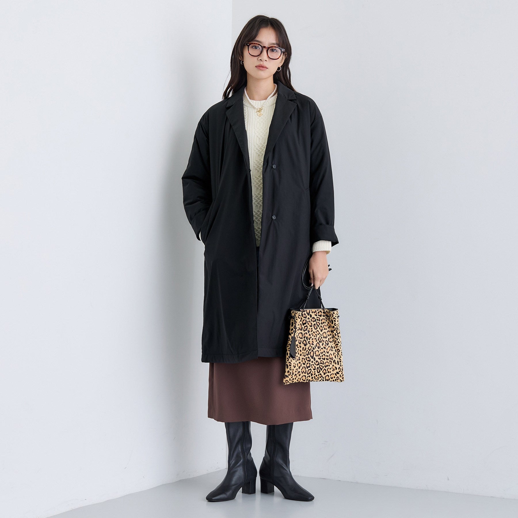 インディヴィ INDIVI 【超軽量／蓄熱】ライトパフ チェスターコート （ライトベージュ(051)） ライトベージュ(051)