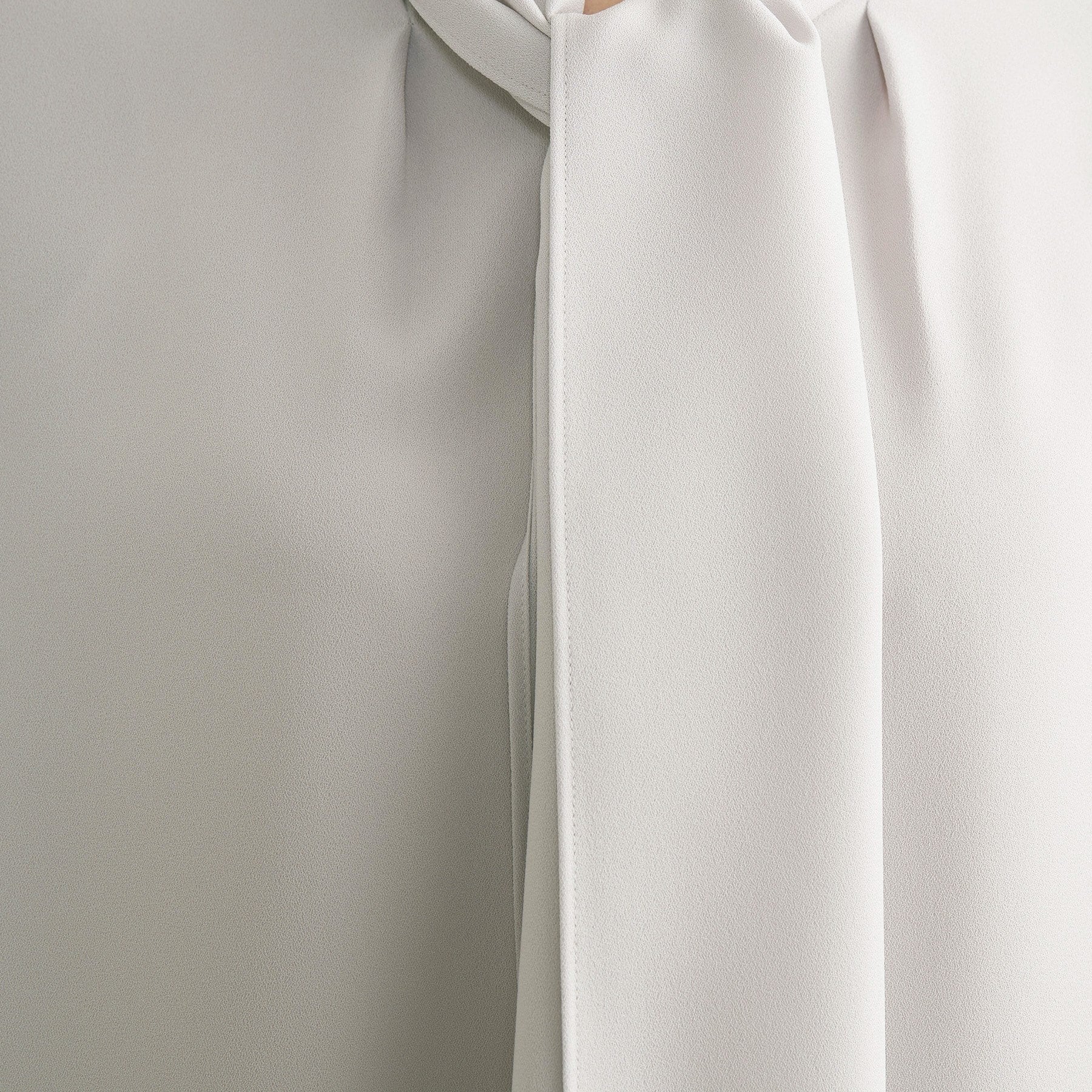 インディヴィ INDIVI 【セレモニー／洗える】ジョーゼットボウタイブラウス （サックスブルー(090)） サックスブルー(090)